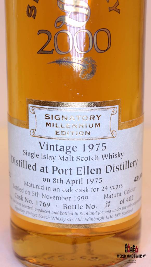 Port Ellen Port Ellen 24 Years Old 1975 1999 Signatory Millennium Edition - Signatory Vintage 43%