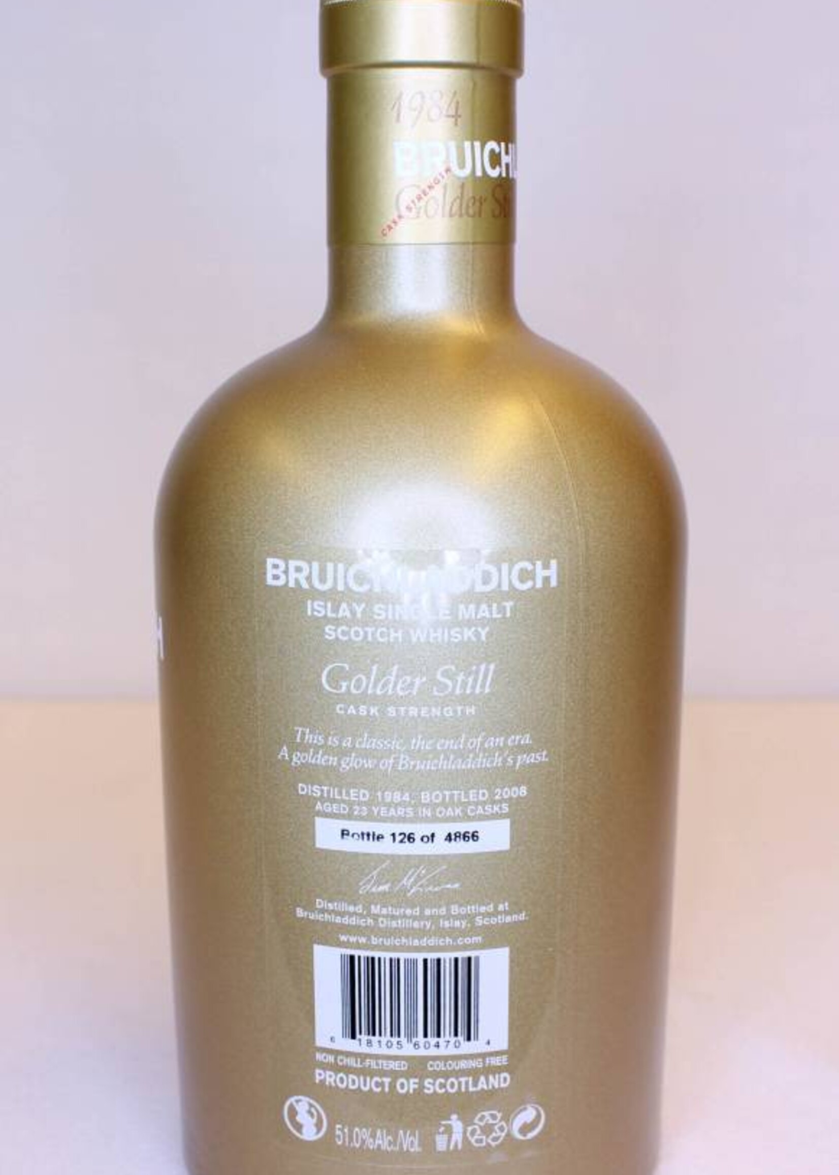 Bruichladdich Bruichladdich 23 Years Old 1984 2008 Golder Still 51%