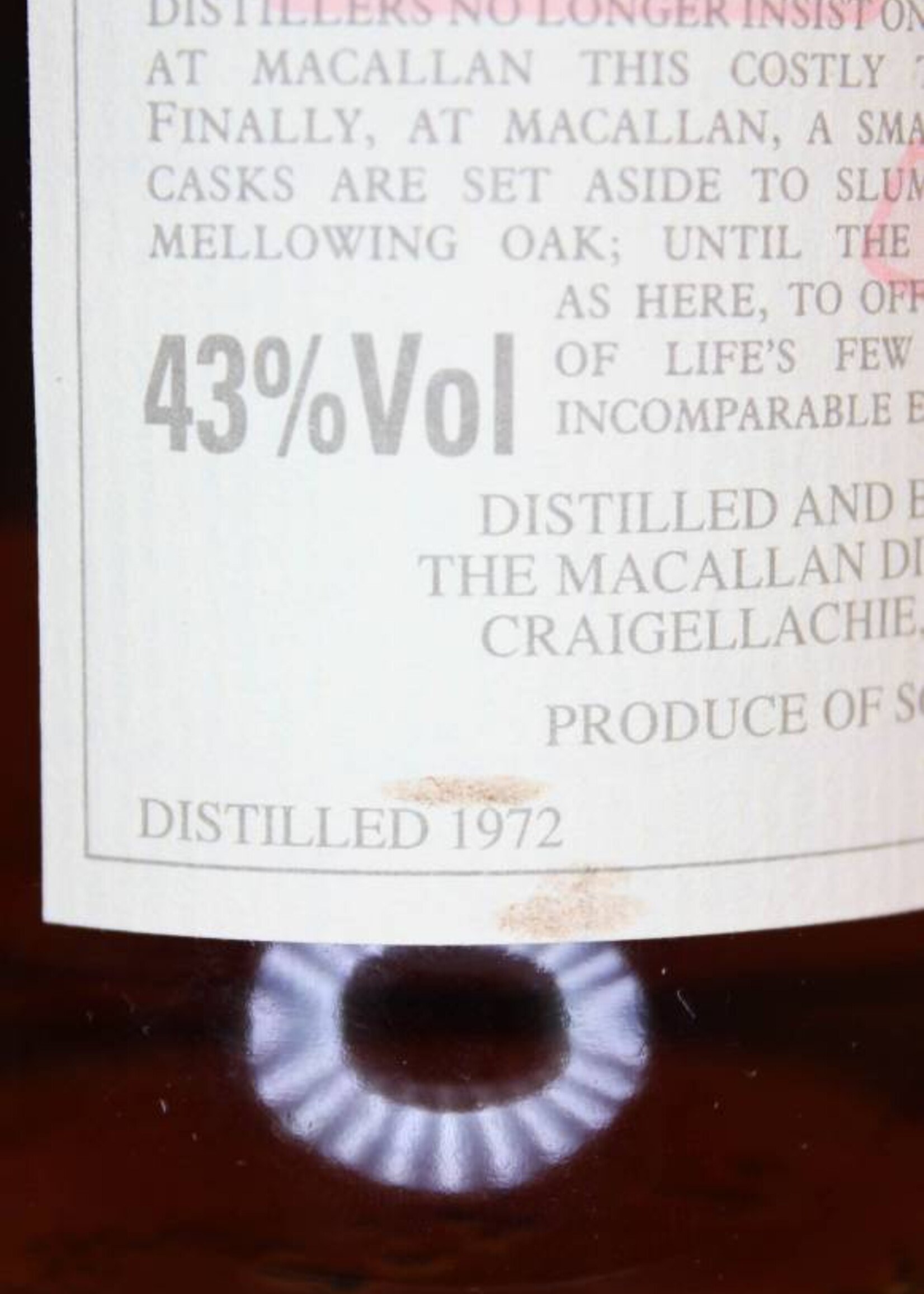 The Macallan Macallan 25 Years Old 1972 1998 The Anniversary Malt 43% (without wooden box)