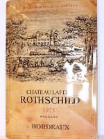 Chateau Lafite Rothschild IJzeren Chateau Lafite Rothschild 1975 reclamebord