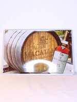 The Macallan Iron Macallan 25 Years Old Single Malt Whisky billboard plate sign (cask)