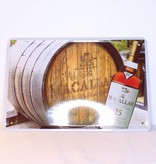 Macallan Iron Macallan 25 Years Old Single Malt Whisky billboard plate sign (cask)