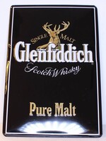 Glenfiddich Iron Glenfiddich Pure Malt Scotch Whisky billboard plate sign