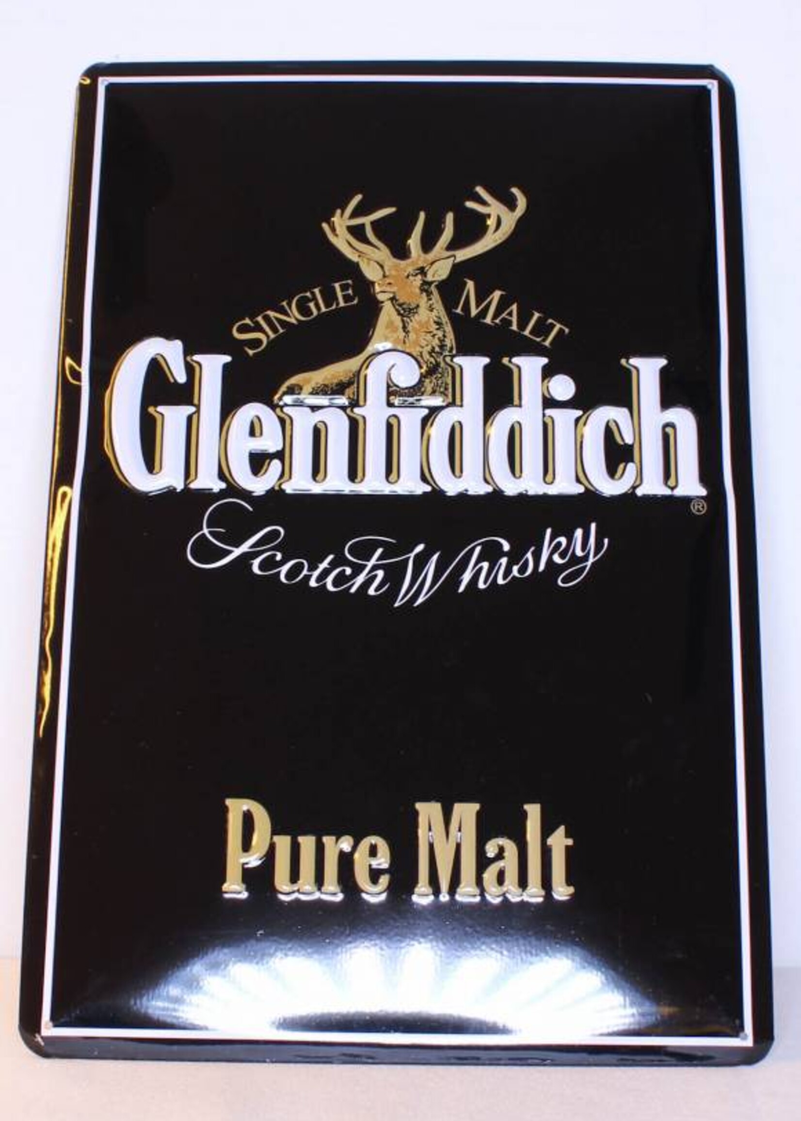 Glenfiddich Iron Glenfiddich Pure Malt Scotch Whisky billboard plate sign