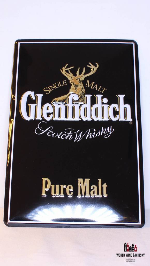 Glenfiddich Iron Glenfiddich Pure Malt Scotch Whisky billboard plate sign