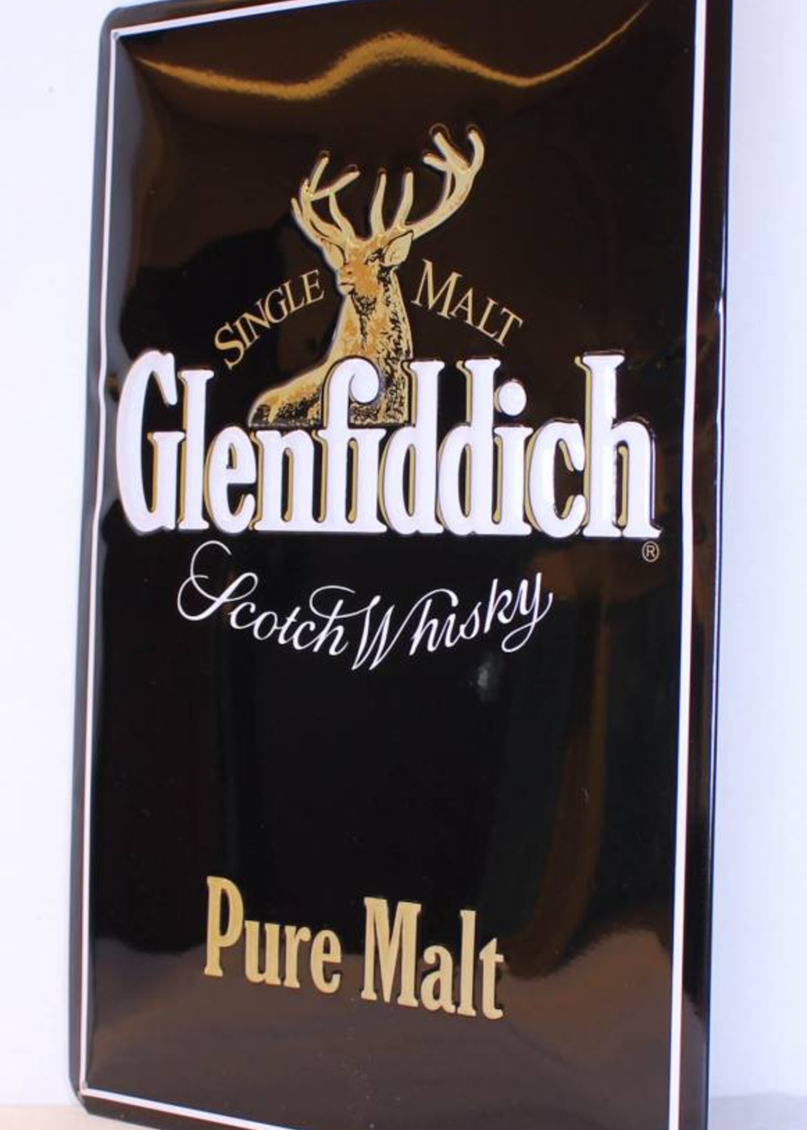 Glenfiddich IJzeren Glenfiddich Pure Malt Scotch Whisky reclamebord
