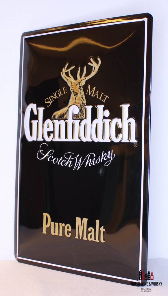 Glenfiddich Iron Glenfiddich Pure Malt Scotch Whisky billboard plate sign