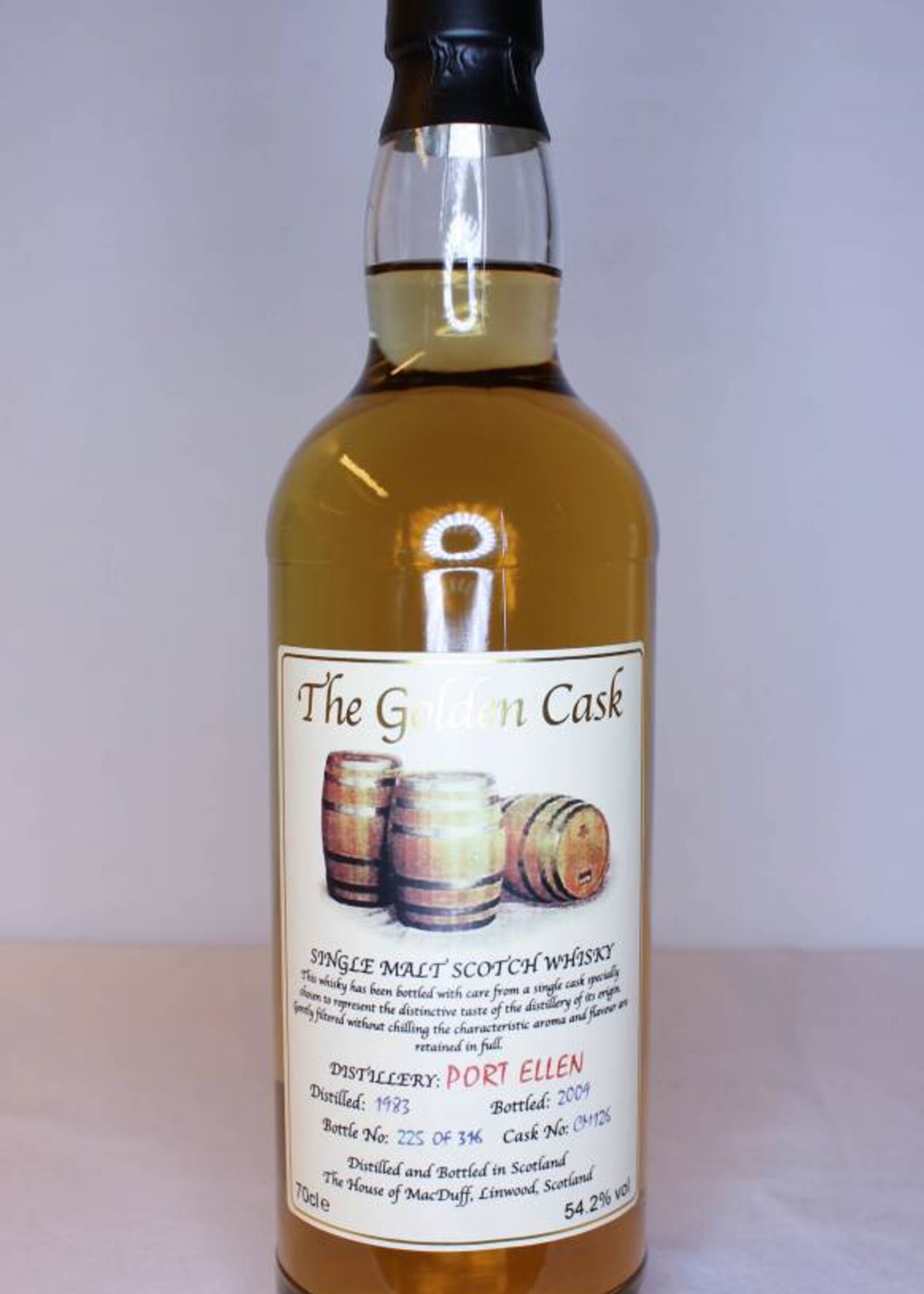 Port Ellen Port Ellen 26 Years Old 1983 2009 The House of MacDuff - The Golden Cask 54.2%