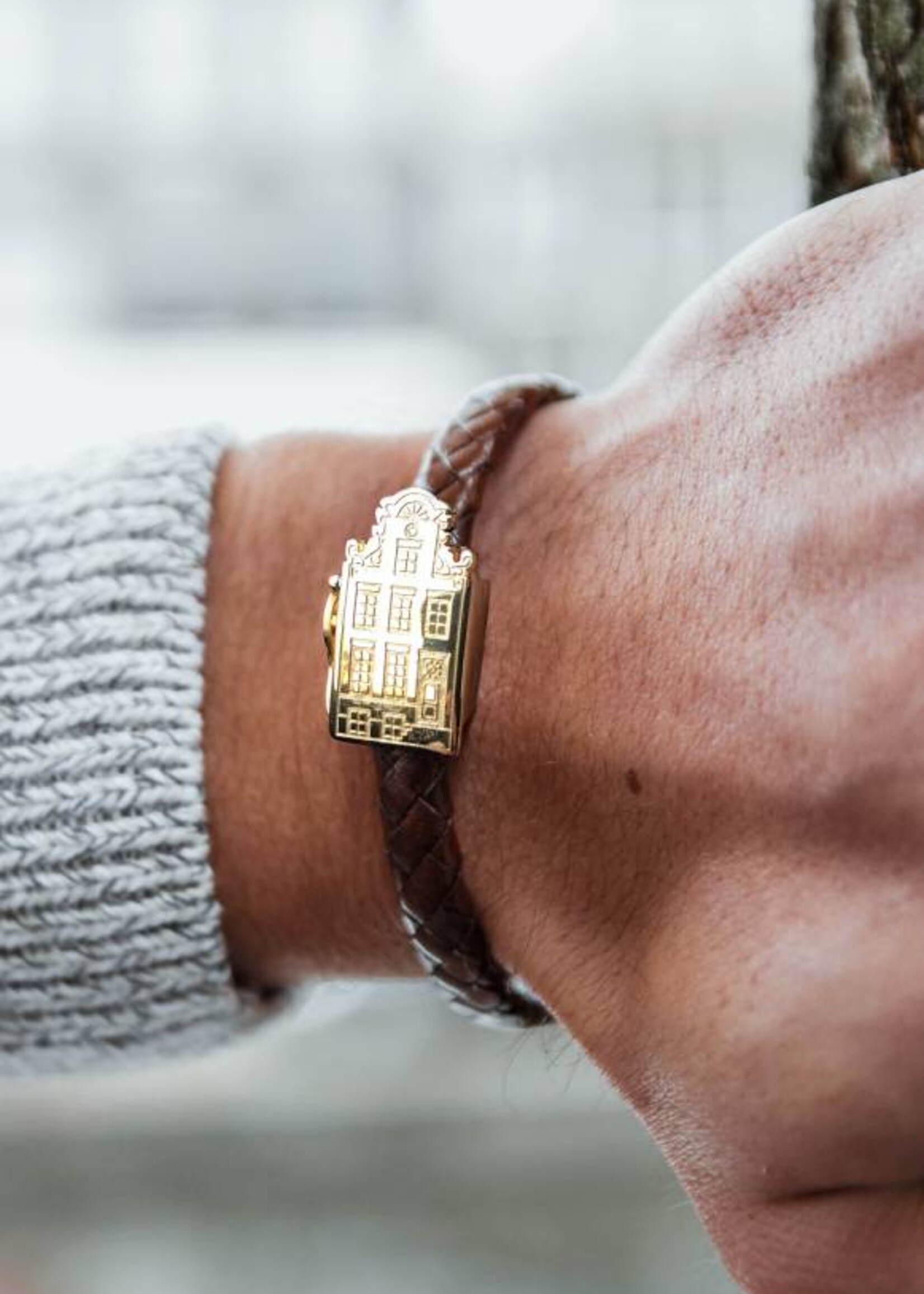 Resident Luxury golden Amsterdam canal house bracelet jewelry - Resident