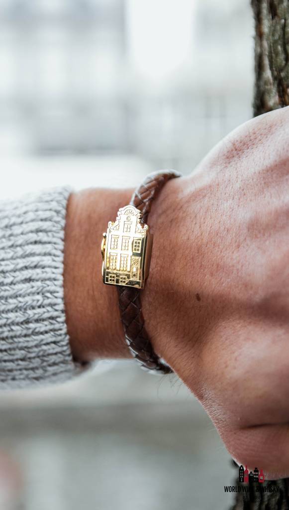 Resident Luxueuze gouden Amsterdam canal house armband sieraad - Resident