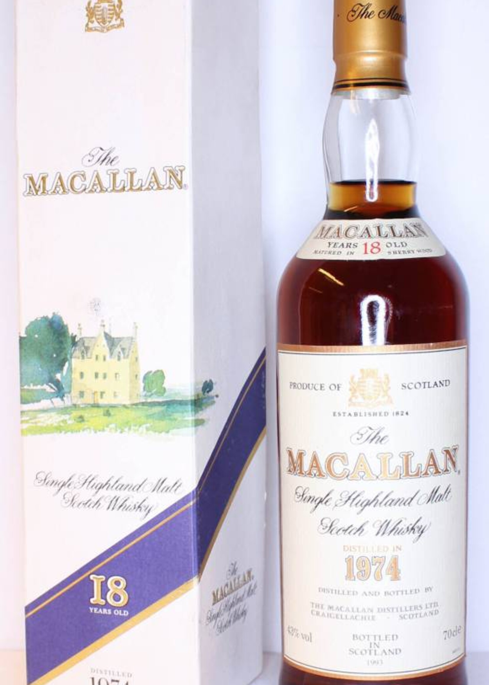 The Macallan Macallan 18 Years Old 1974 1993 Sherry Wood Old Bottling 43%