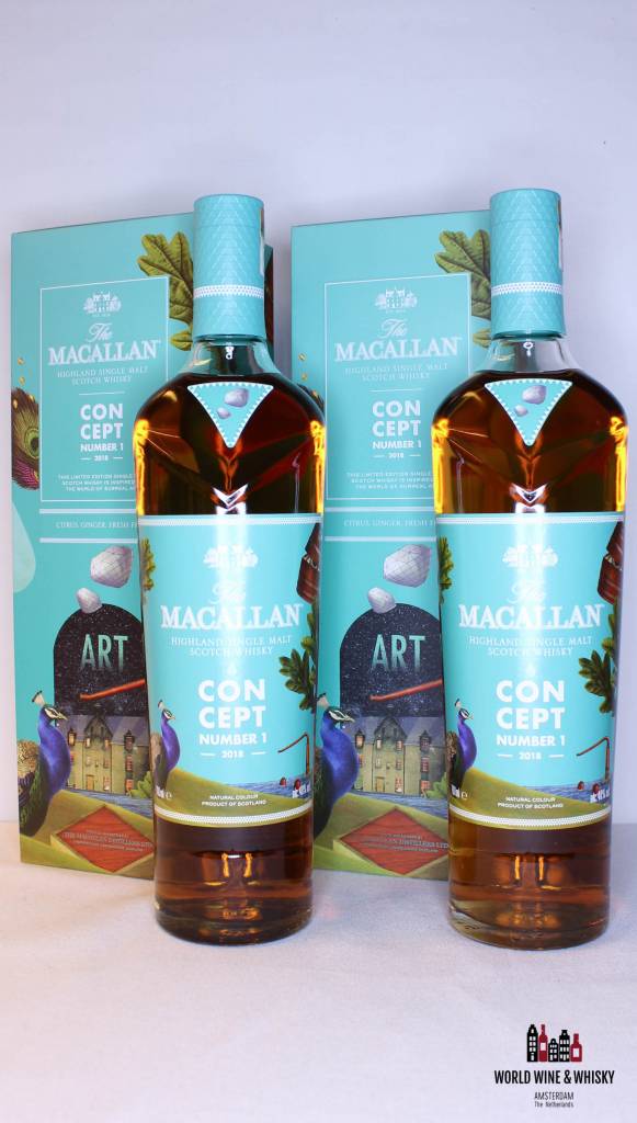 Macallan Concept Number 1 2018 40 Travel Retail Release Only 2x World Wine Whisky