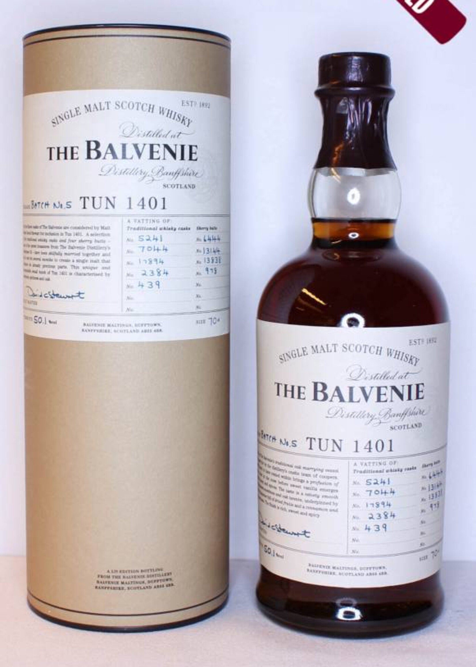 Balvenie Balvenie Tun 1401 Batch No. 5 2012 50.1%