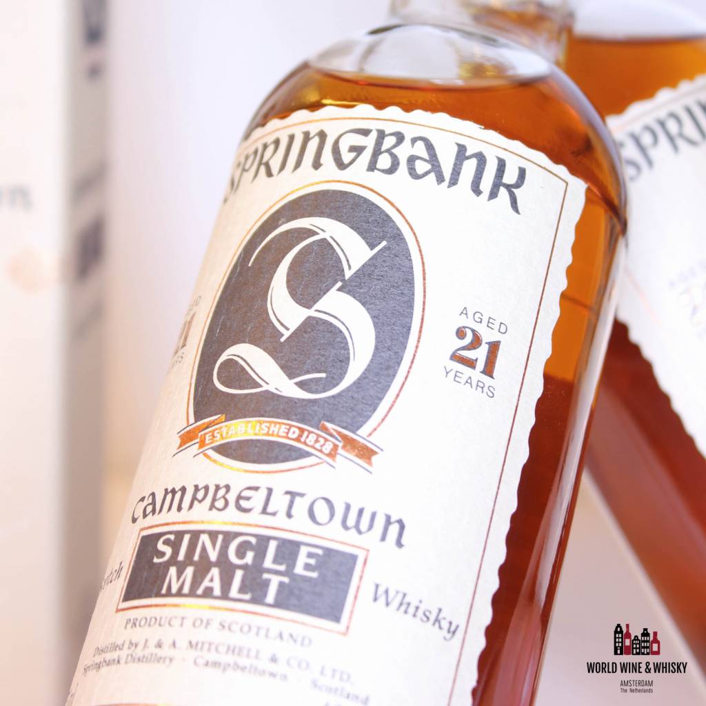 Springbank 21 Years Old.