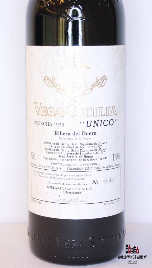 Vega-Sicilia Vega-Sicilia Unico Ribera del Duero 1970