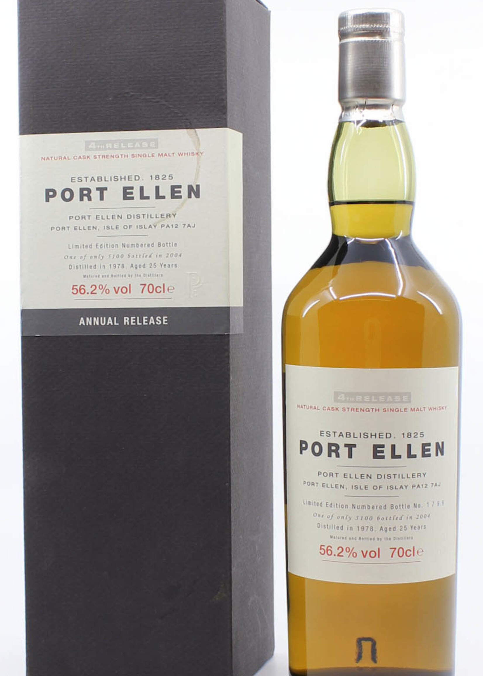 Port Ellen Port Ellen 4th Release 25 Years Old 1978 2004  56.2%