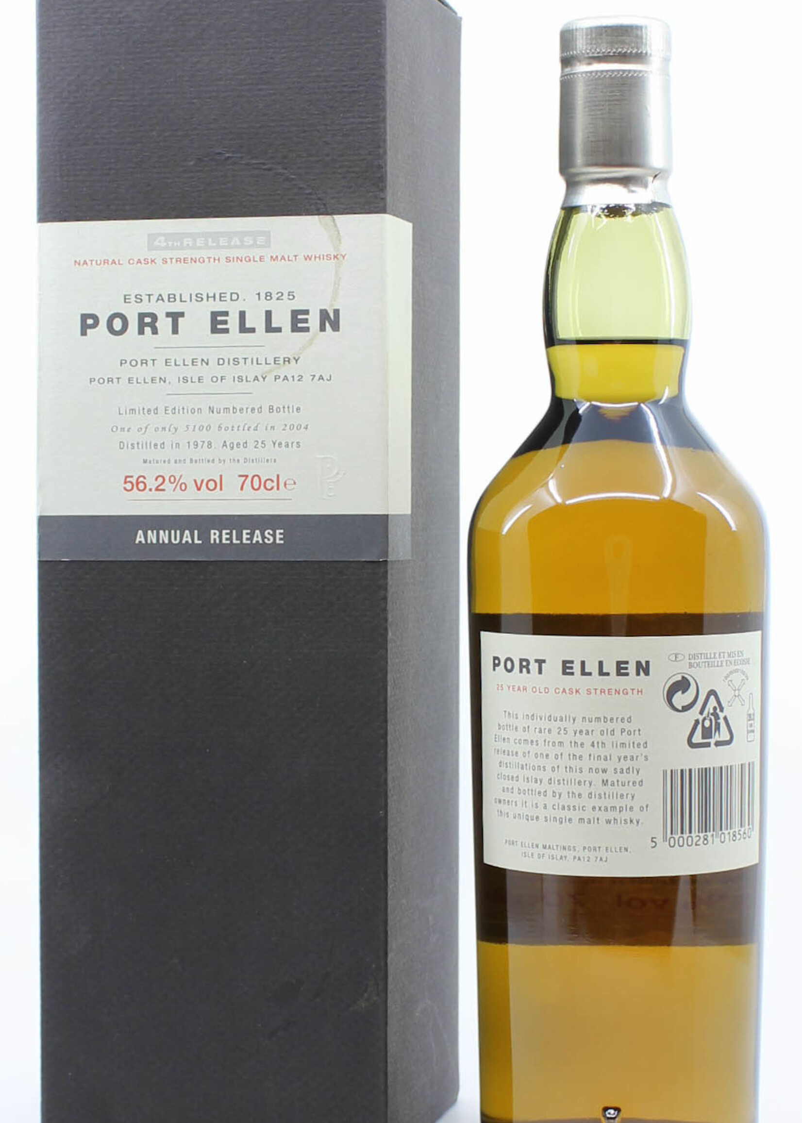 Port Ellen Port Ellen 4th Release 25 jaar oud 1978 2004  56.2%