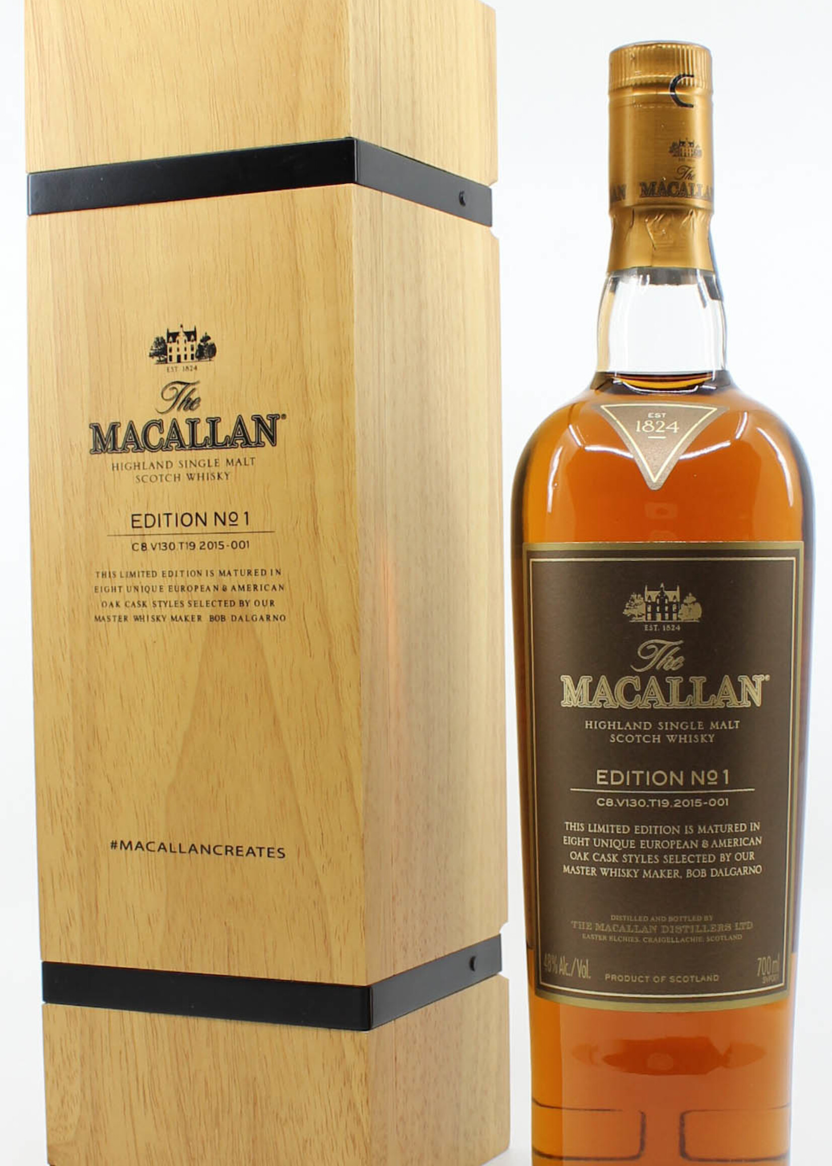 The Macallan Macallan No 1 Edition 2015 48% (in wooden box)