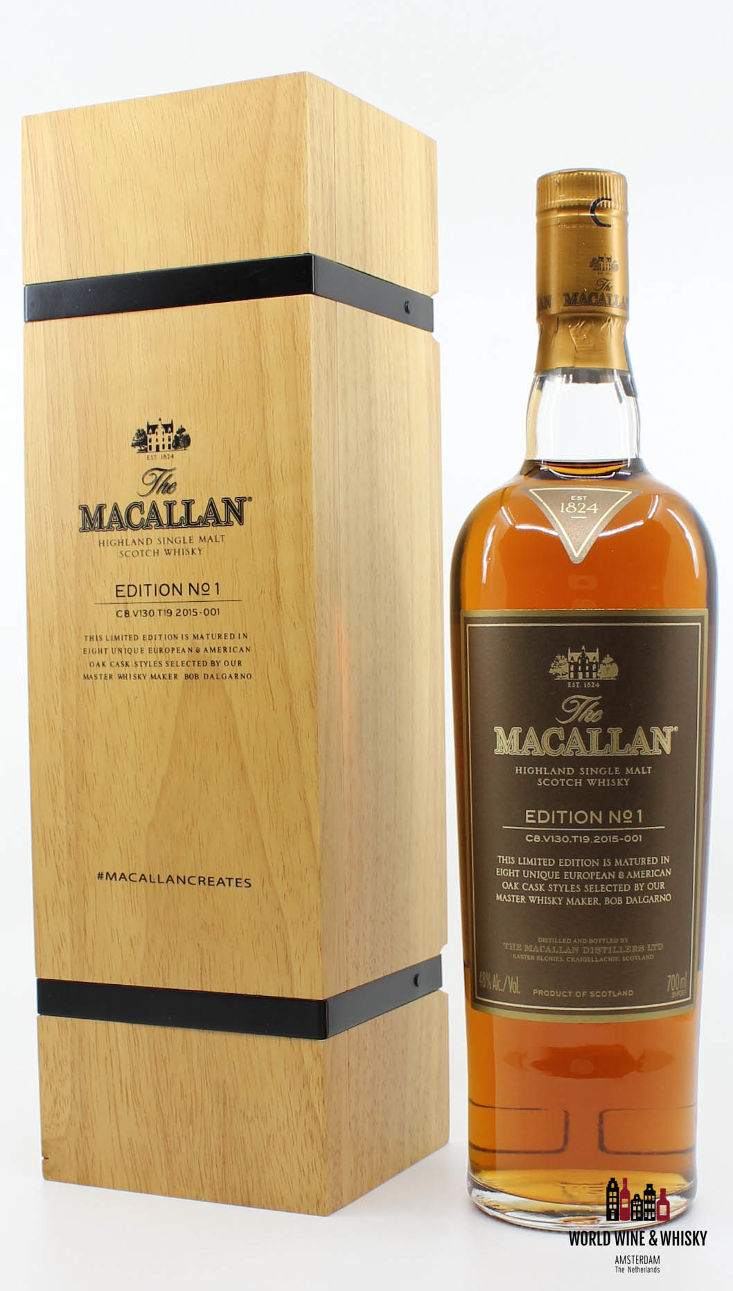 The Macallan Macallan No 1 Edition 2015 48% (in wooden box)
