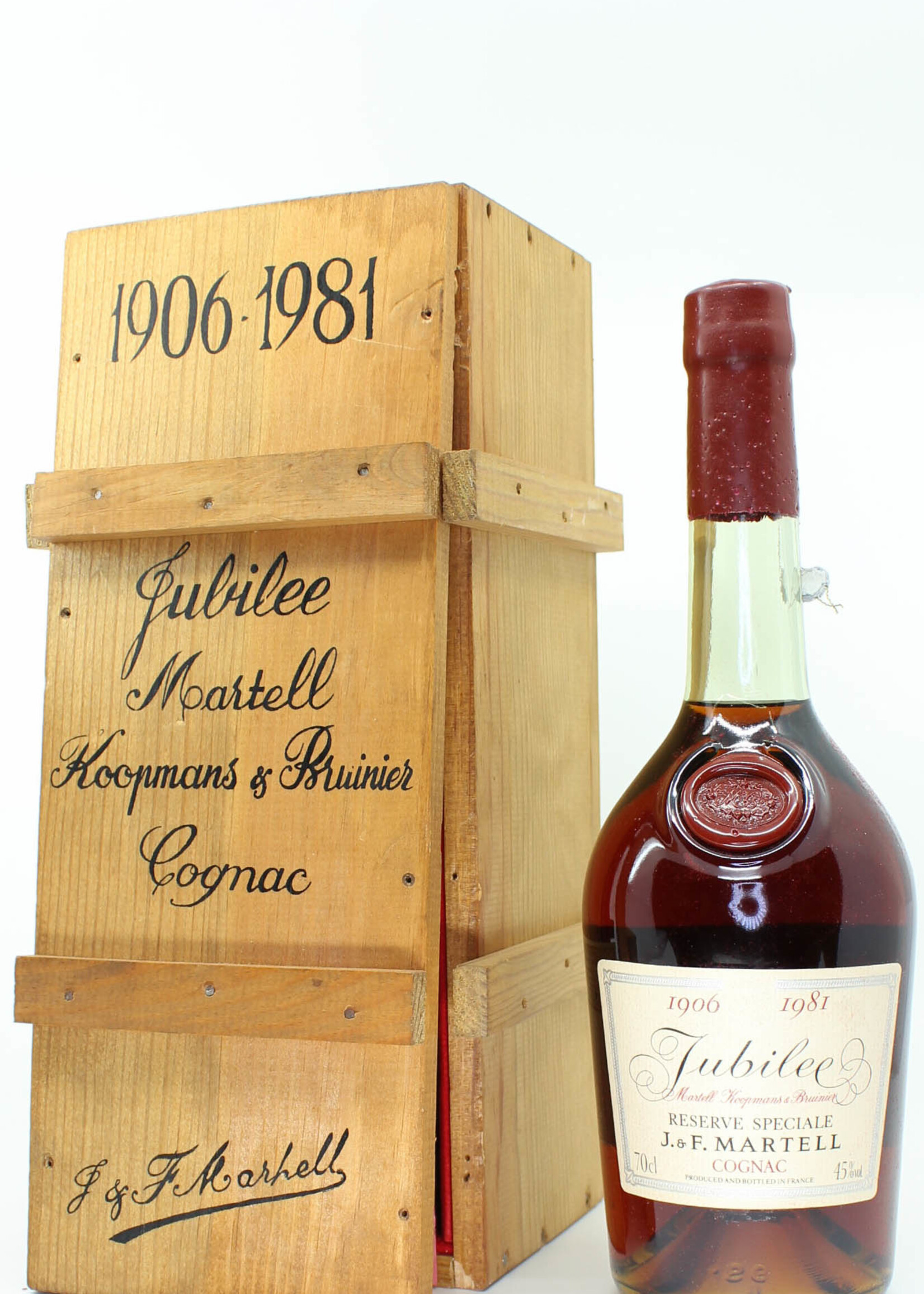 J & F Martell J & F Martell 1906 1981 Reserve Speciale - Jubilee Martell Koopmans & Bruinier Cognac 45%