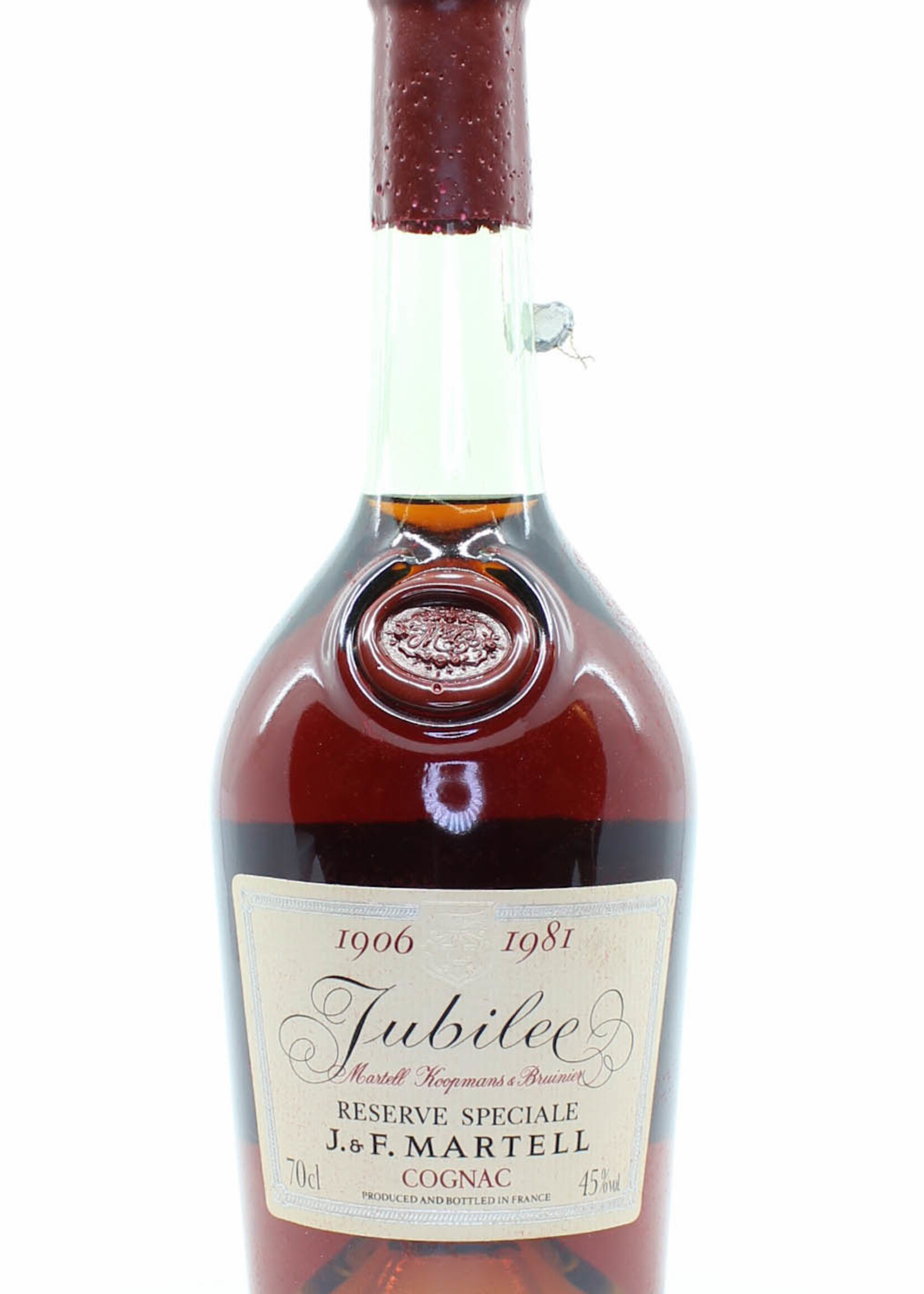 J & F Martell J & F Martell 1906 1981 Reserve Speciale - Jubilee Martell Koopmans & Bruinier Cognac 45%