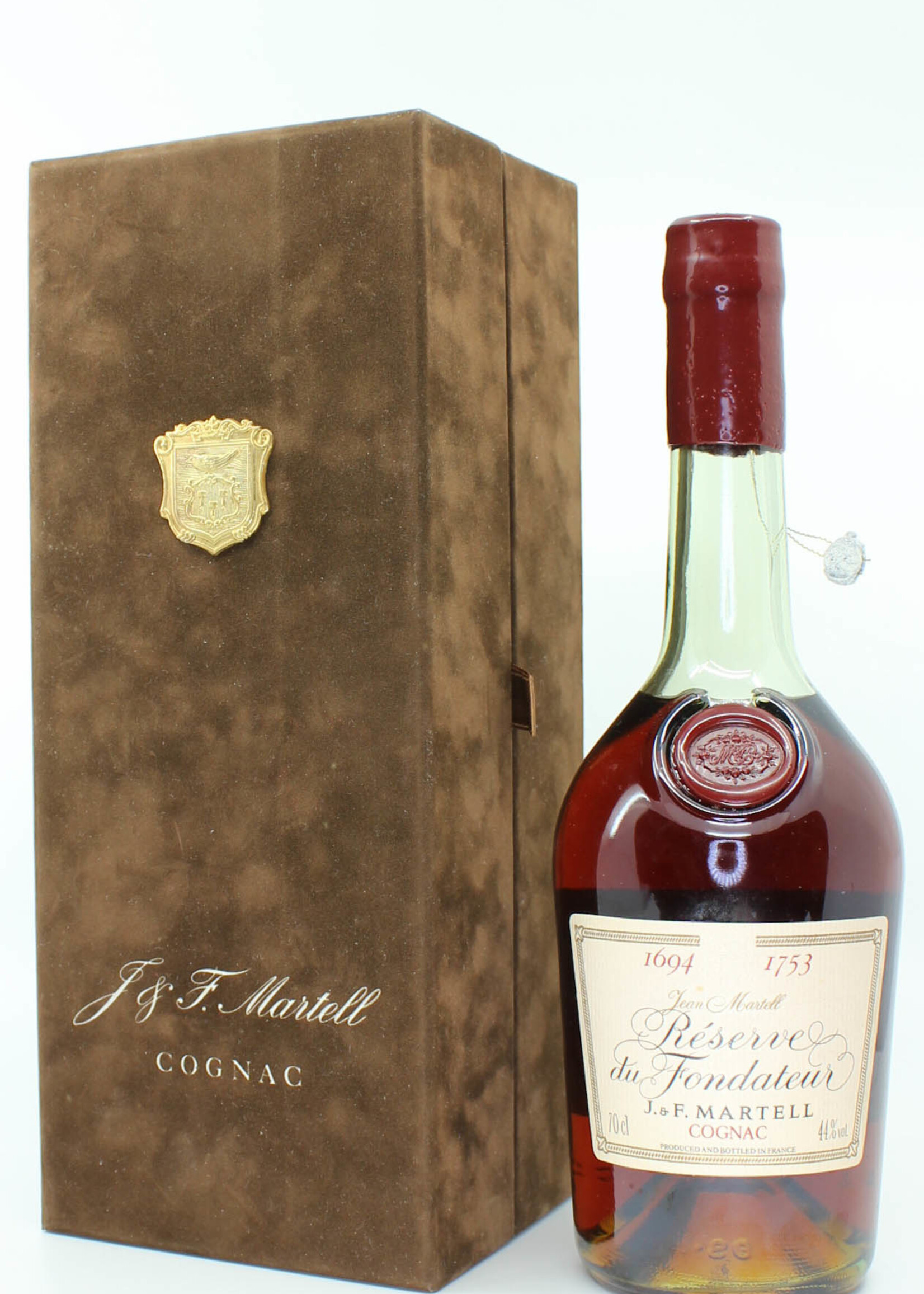 J & F Martell J & F Martell 1694 1753 Reserve du Fondateur Cognac 44% (Jean Martell)