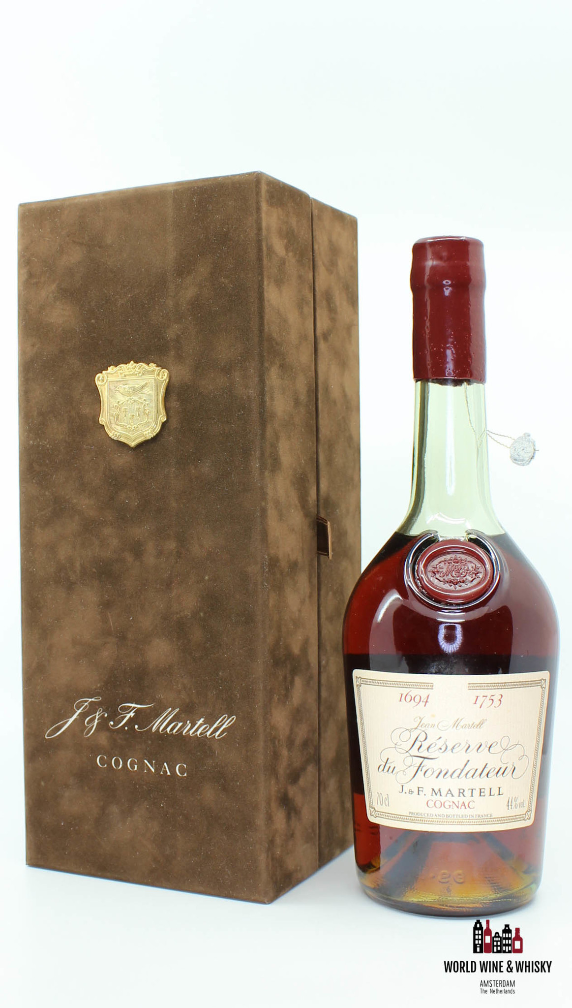 J & F Martell J & F Martell 1694 1753 Reserve du Fondateur Cognac 44% (Jean Martell)