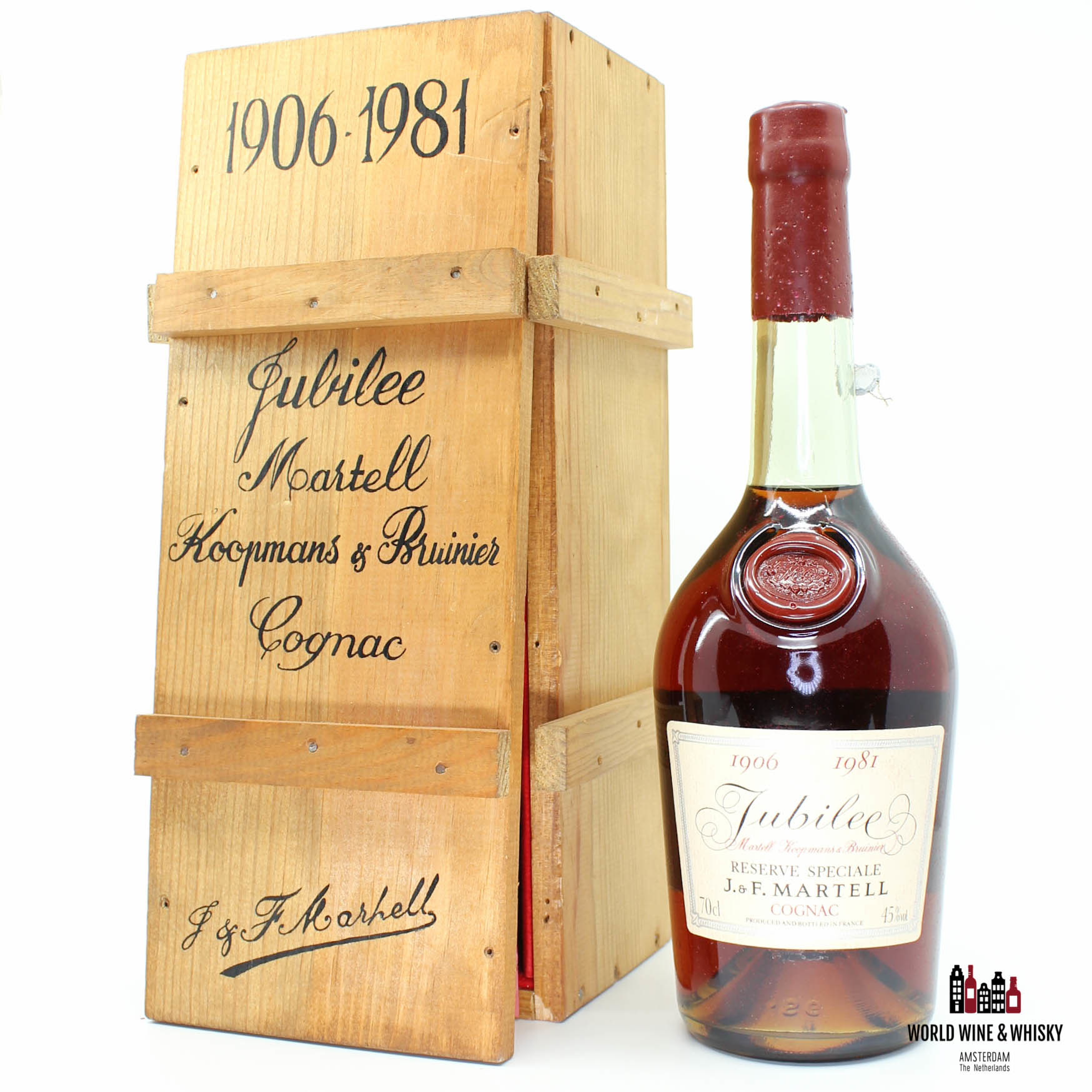 J & F Martell 1906 1981 Reserve Speciale - Jubilee Martell Koopmans & Bruinier Cognac 45%