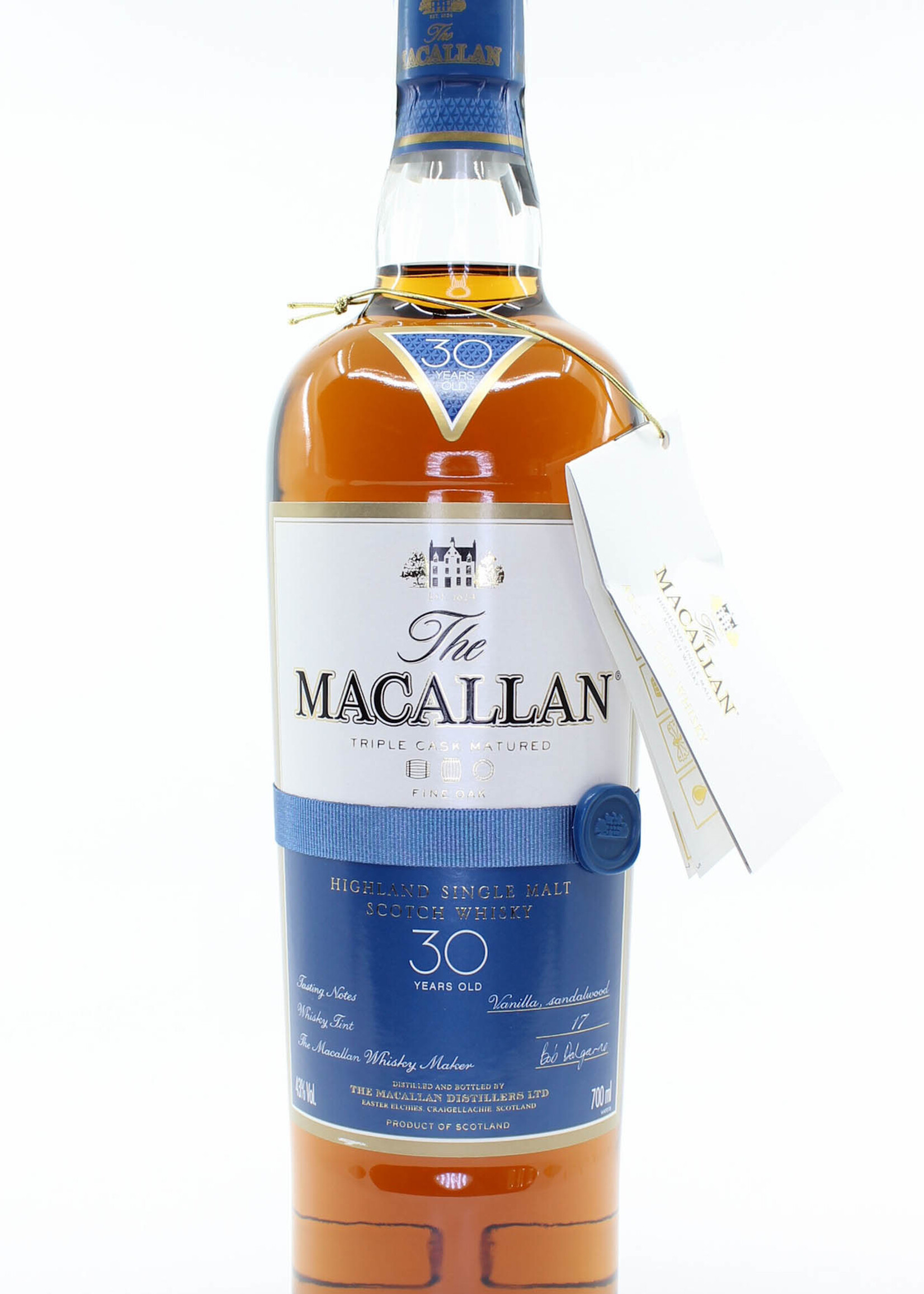 The Macallan Macallan 30 Years Old Fine Oak Triple Cask Matured 43% 700ml (in wooden case)