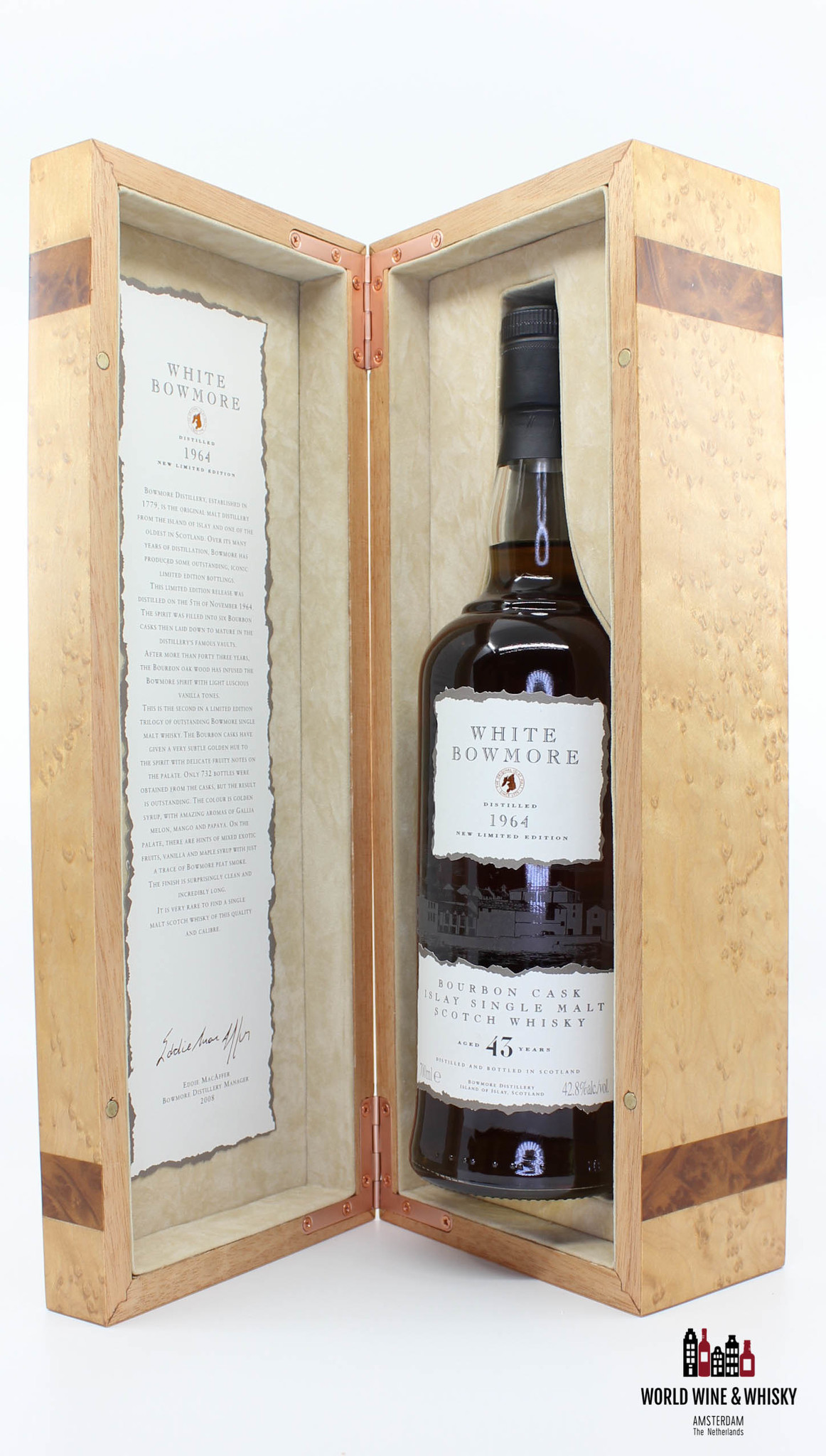 Bowmore Bowmore White 43 Years Old 1964 2008 42.8%