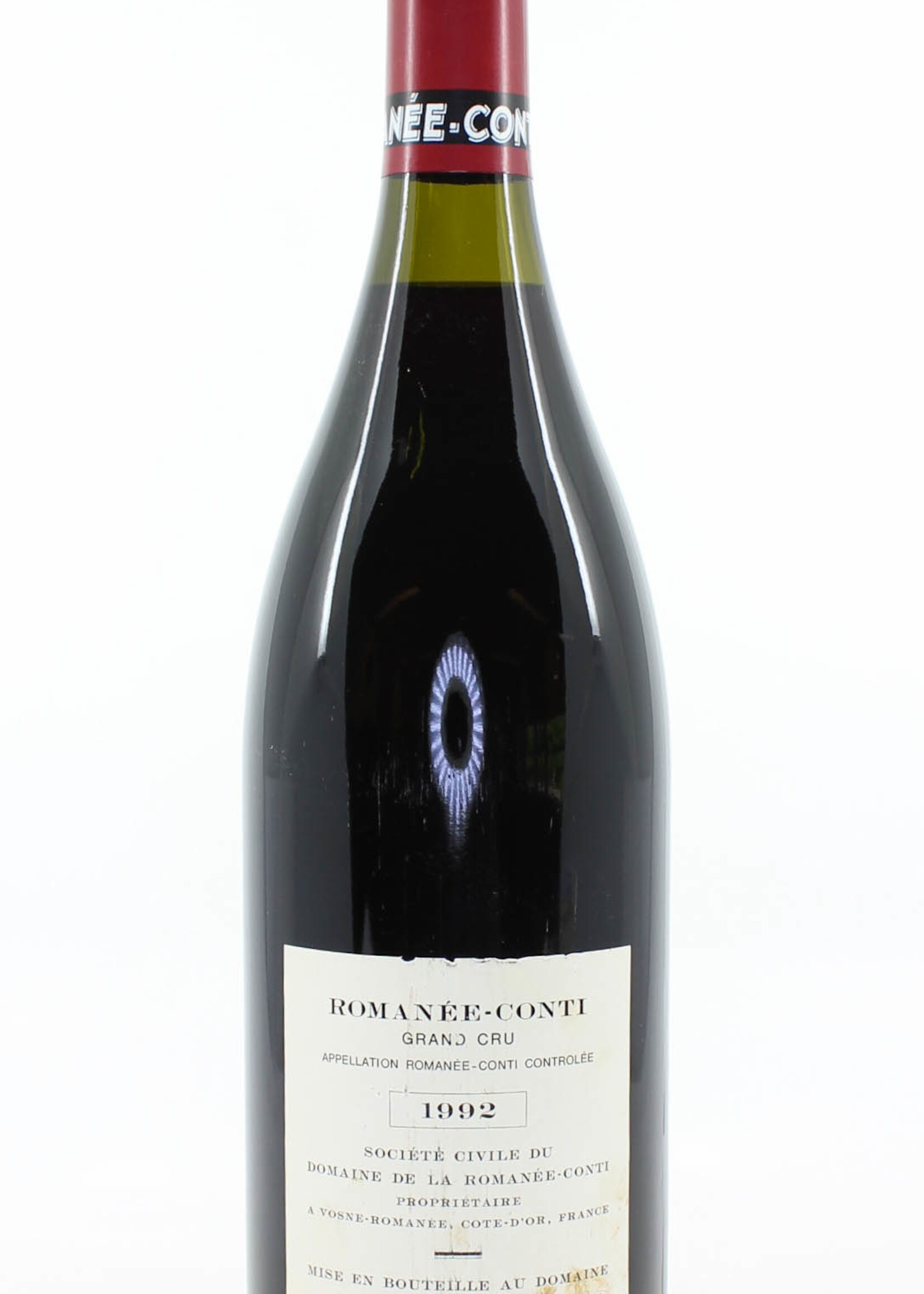 Domaine de la Romanée Conti Domaine de la Romanée-Conti (DRC) - Romanée-Conti 1992 - Inspected by Chai Consultant/WineFraud