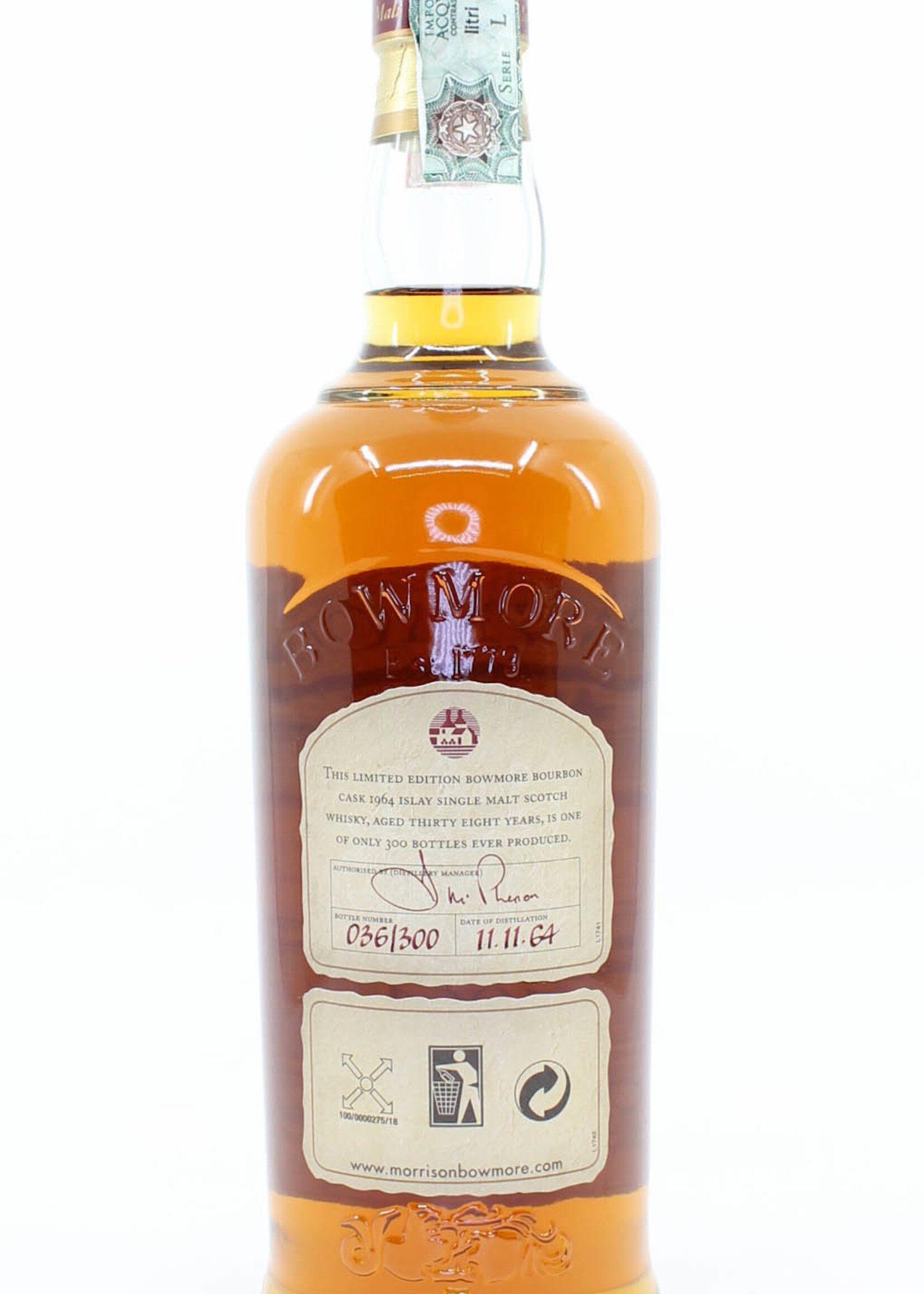 Bowmore Bowmore 38 Years Old 1964 2003 Bourbon Cask - The Trilogy Series 43.2%