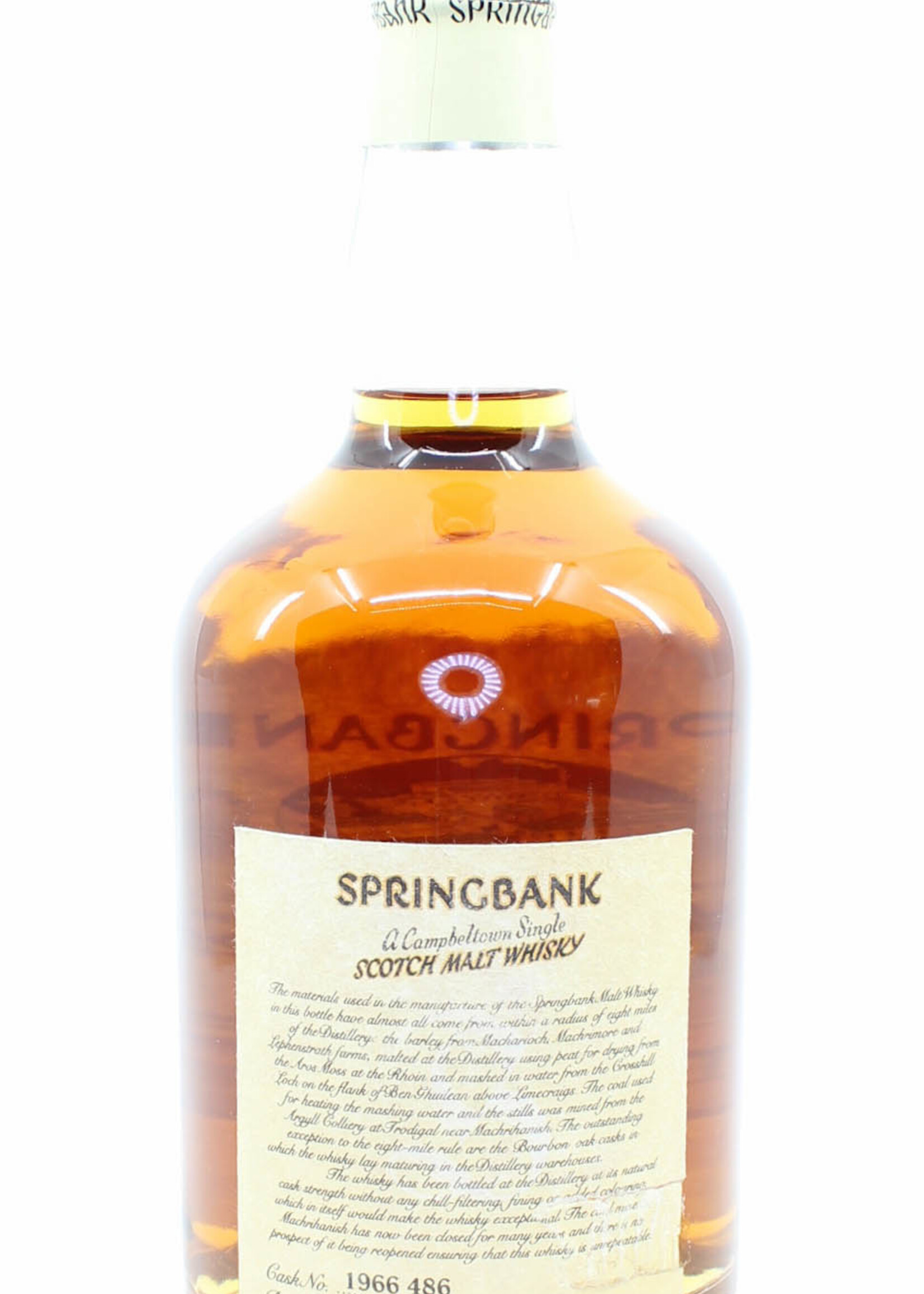 Springbank Springbank 31 Years Old 1966 1997 Local Barley 1966-486 53%