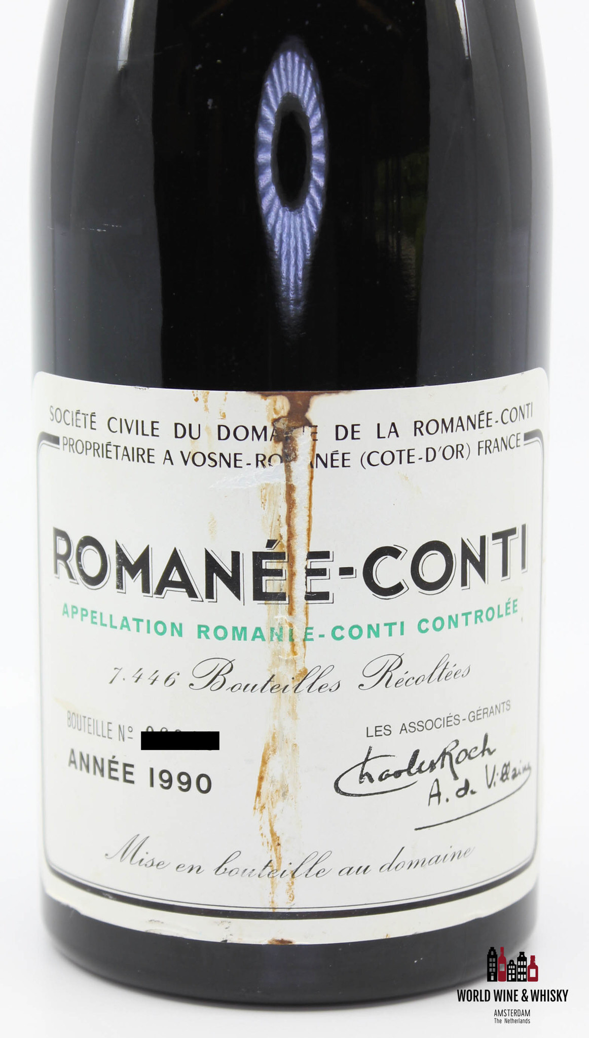 Domaine de la Romanée Conti Domaine de la Romanée Conti (DRC) - Romanée-Conti 1990 - Inspected by Chai Consultant/WineFraud