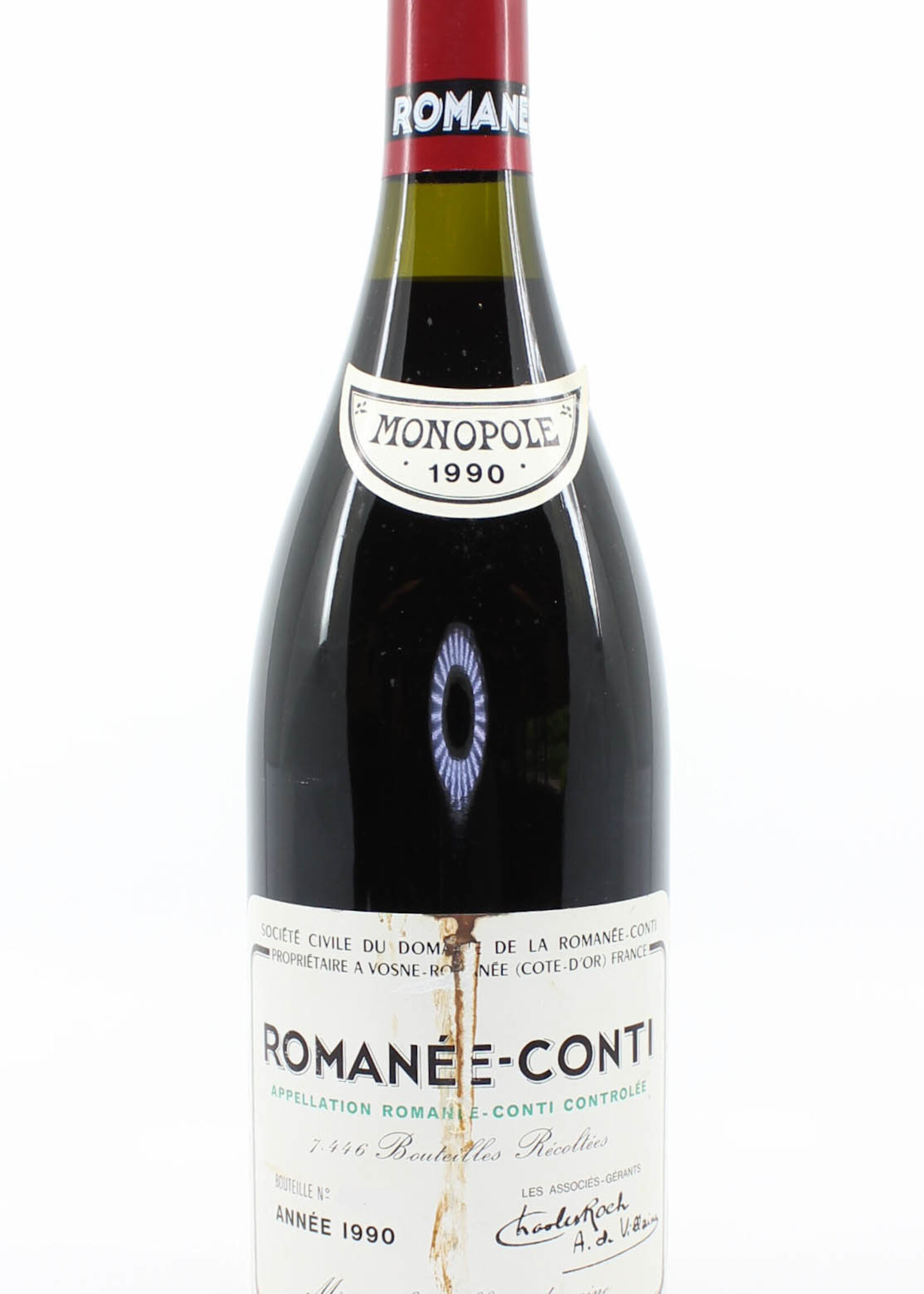 Domaine de la Romanée Conti Domaine de la Romanée Conti (DRC) - Romanée-Conti 1990 - Inspected by Chai Consultant/WineFraud