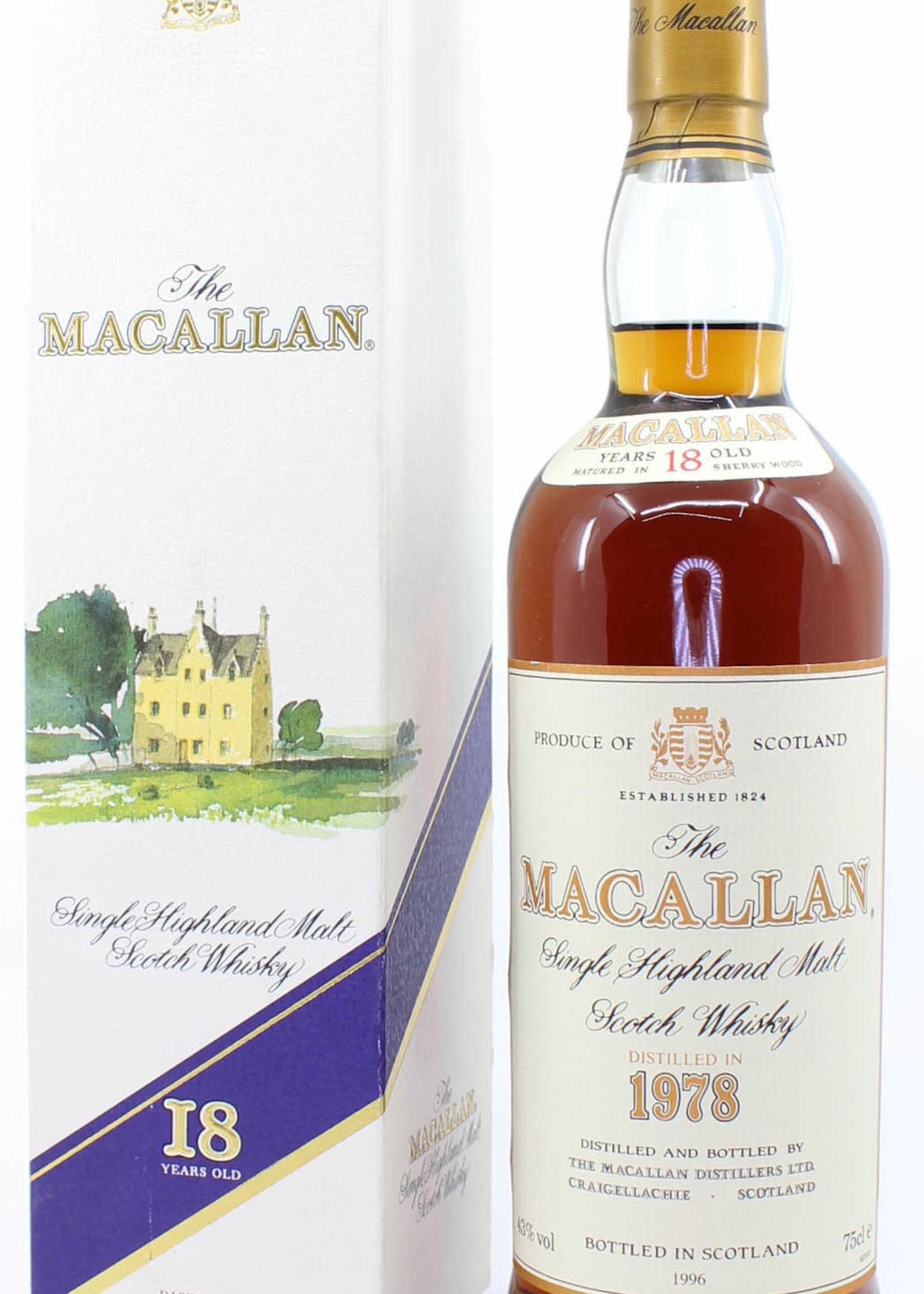 The Macallan Macallan 18 Years Old 1978 1996 Sherry Wood 43% (750 ml)