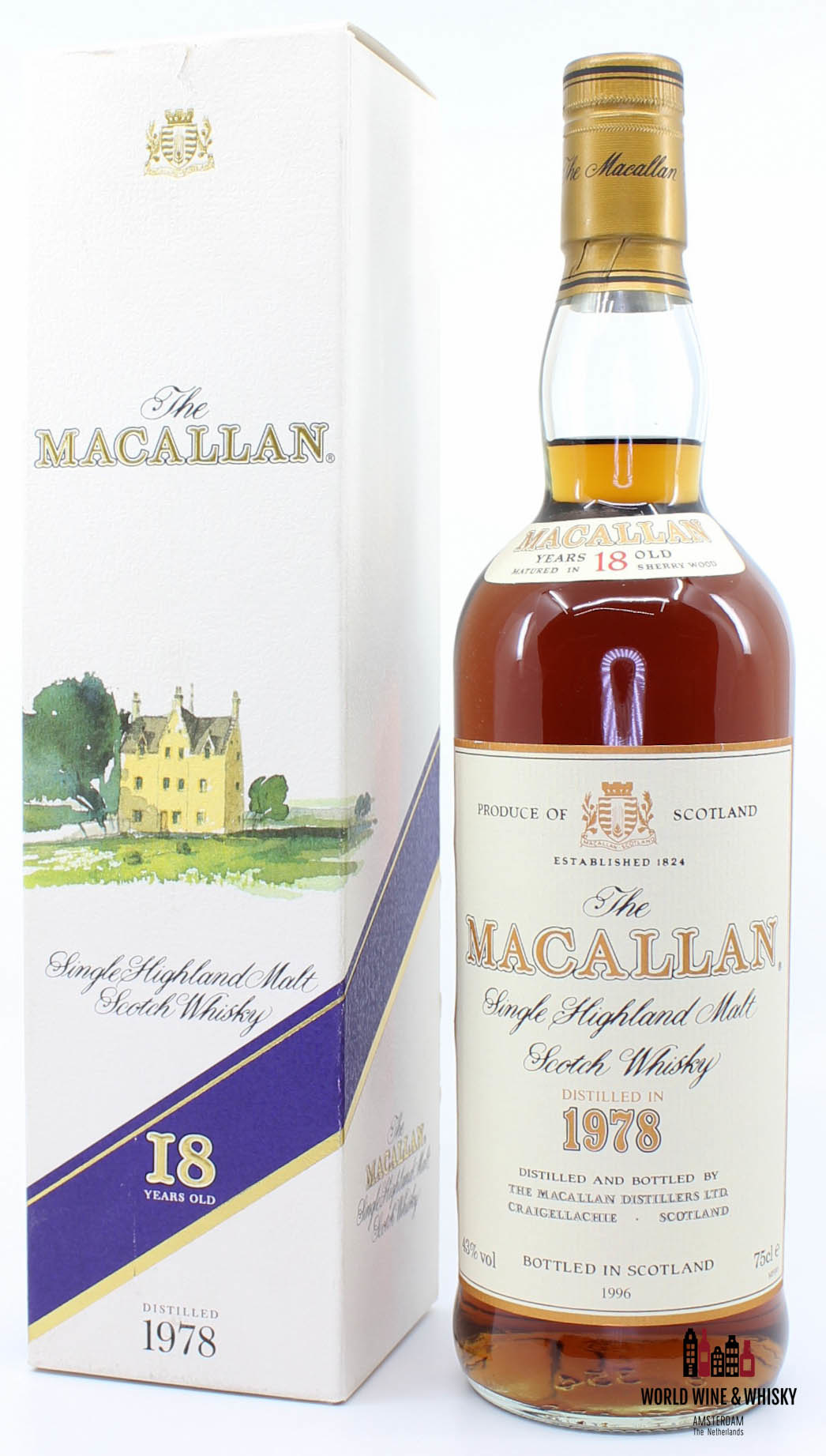 The Macallan 18 Years Old 1978 1996 Sherry Wood 43% (750 ml The Macallan 18 Years Old 1978 1996 Sherry Wood 43% (750 ml