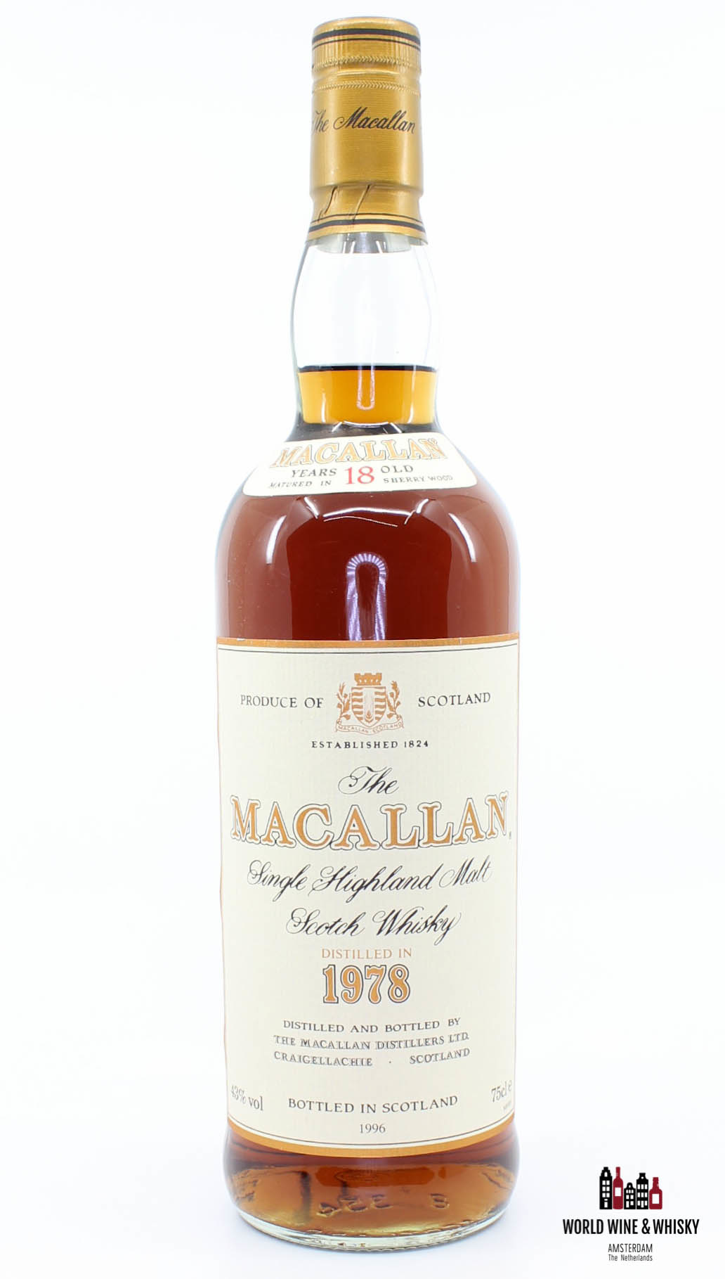 The Macallan 18 Years Old 1978 1996 Sherry Wood 43% (750 ml The Macallan 18 Years Old 1978 1996 Sherry Wood 43% (750 ml
