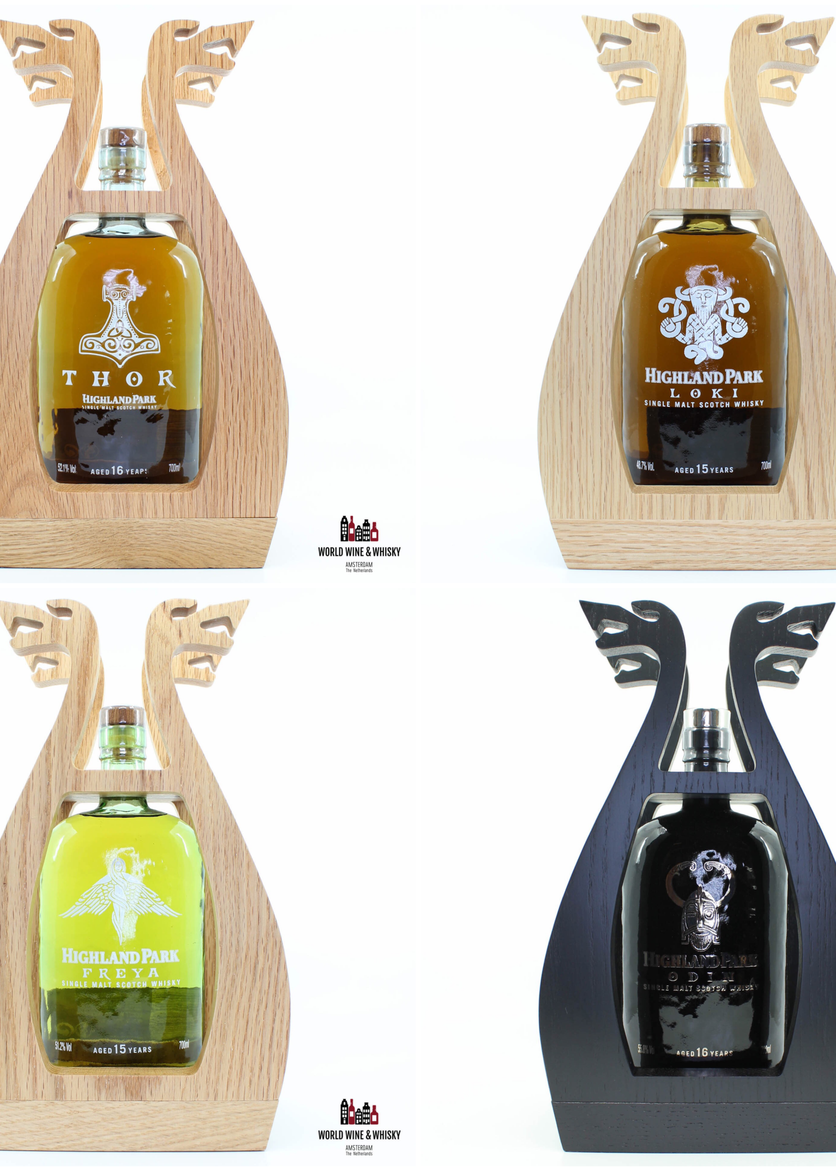 Highland Park Highland Park - The Valhalla Collection Thor, Loki, Freya & Odin (full set)