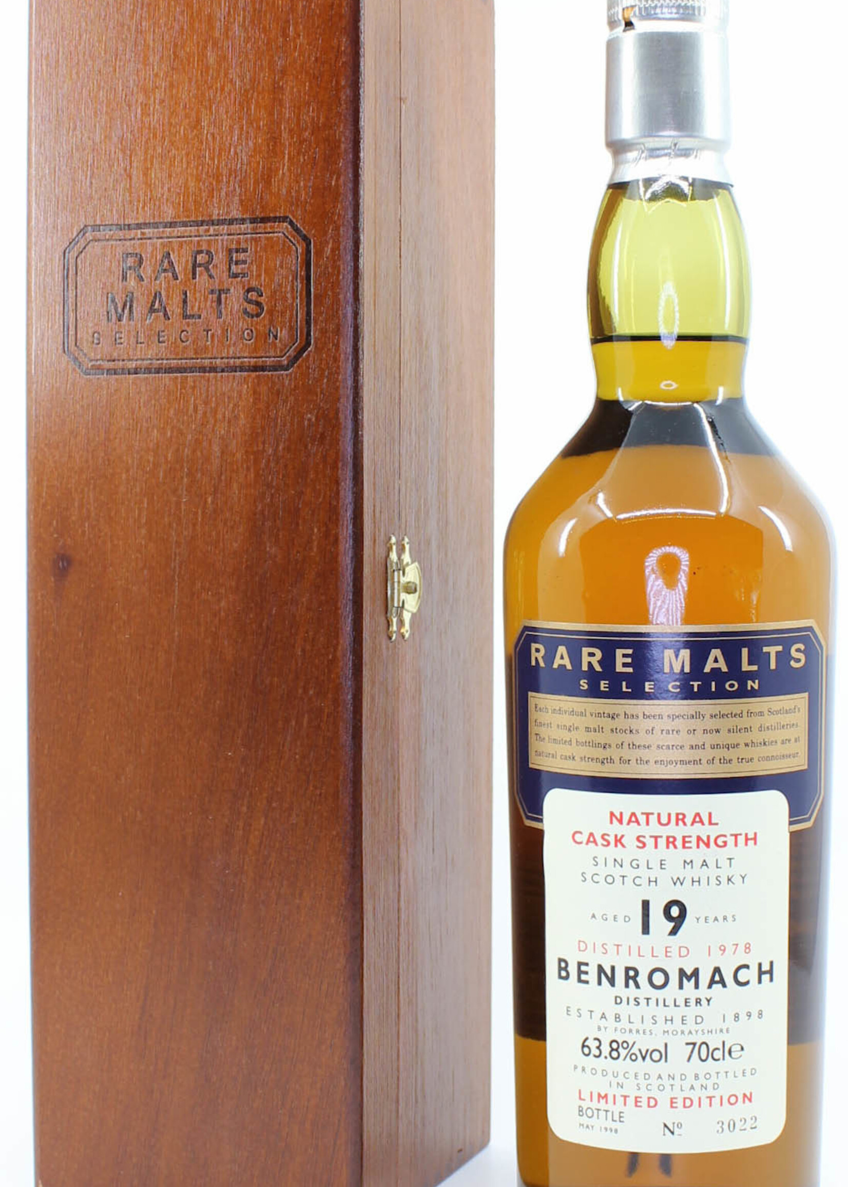 Benromach Benromach 19 Years Old 1978 1998 Rare Malts Selection 63.8% (in wooden box)