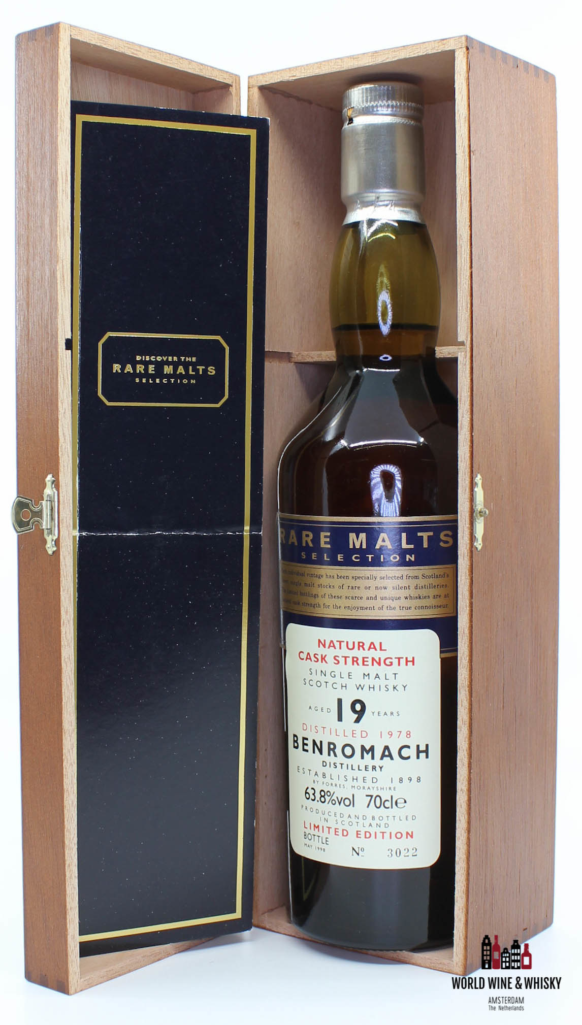 Benromach Benromach 19 Years Old 1978 1998 Rare Malts Selection 63.8% (in wooden box)