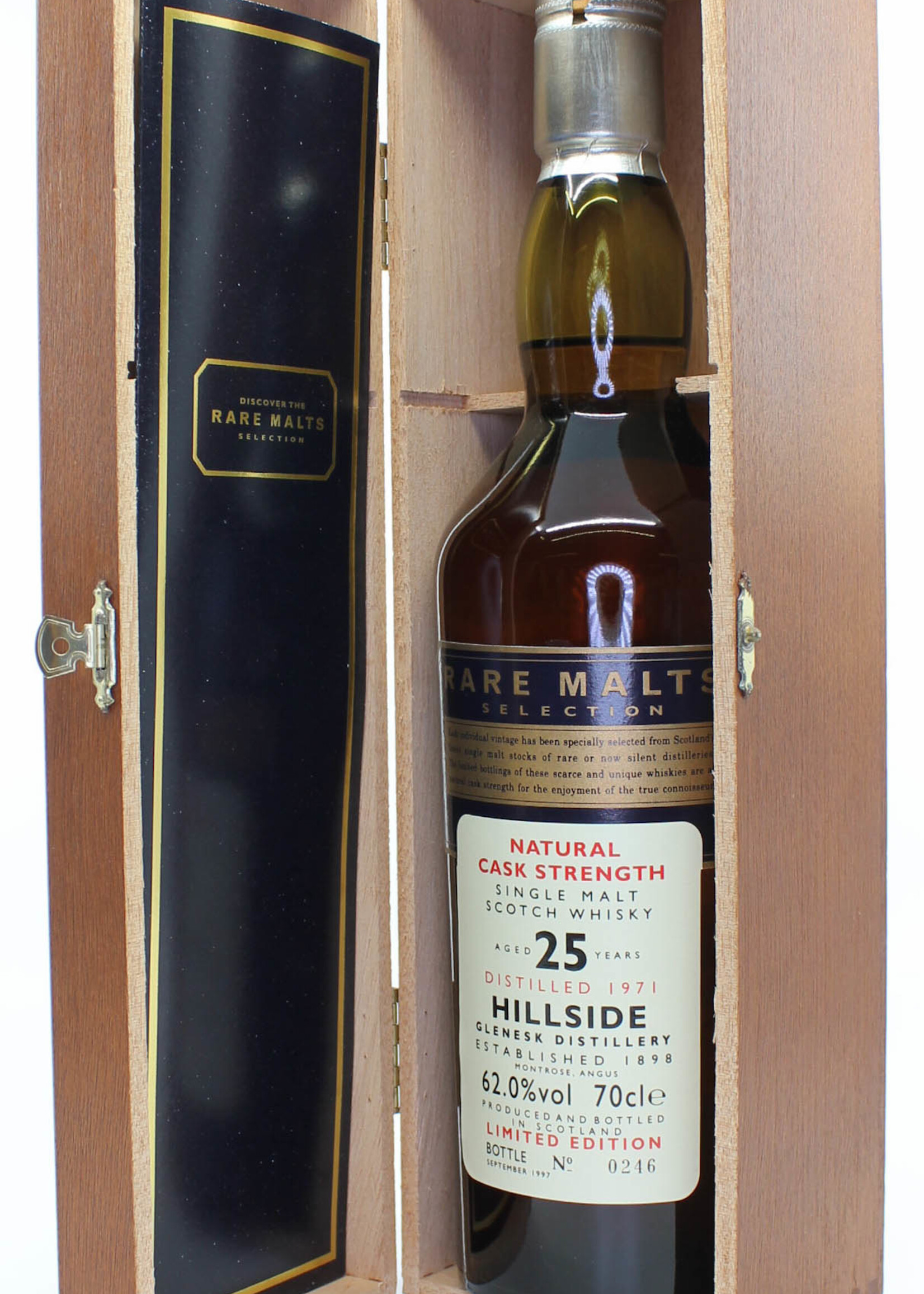 Hillside Hillside 25 Years Old 1971 1997 Rare Malts Selection 62.0% (in wooden box)