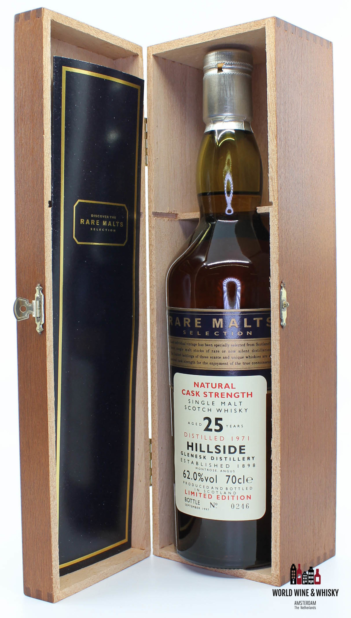 Hillside Hillside 25 Years Old 1971 1997 Rare Malts Selection 62.0% (in wooden box)