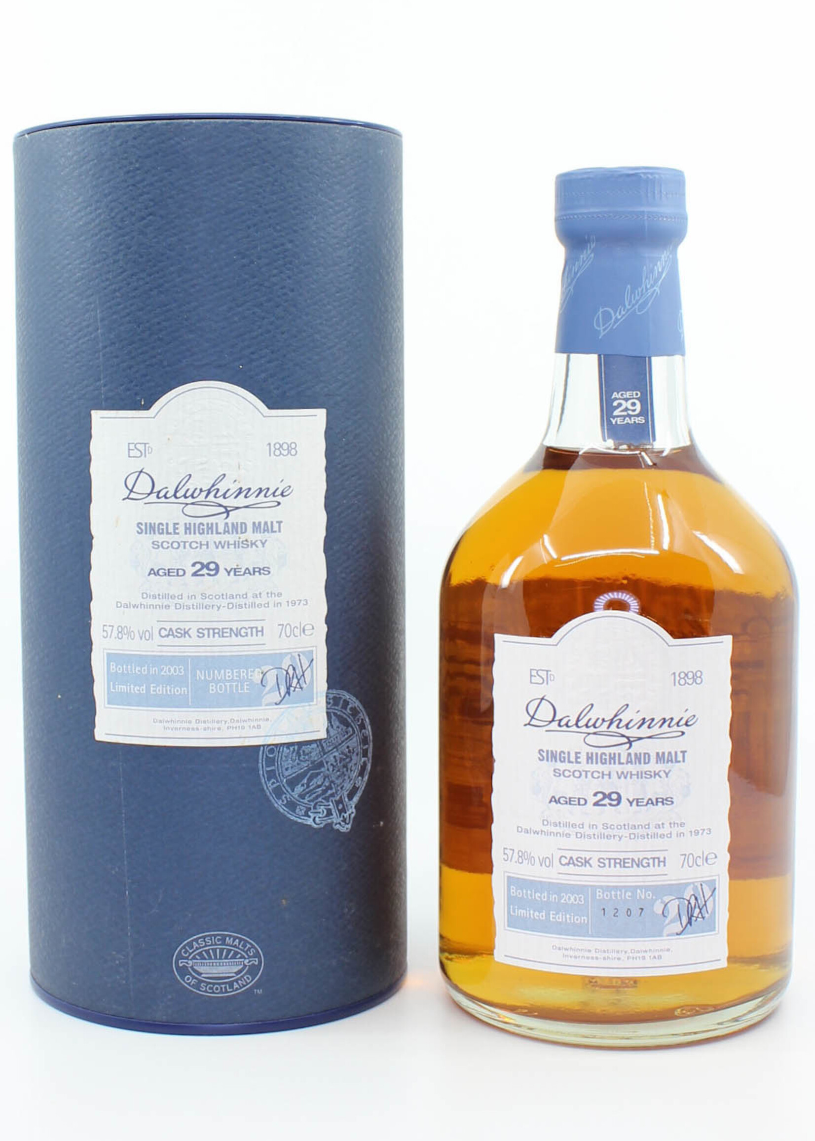 Dalwhinnie Dalwhinnie 29 Years Old 1973 2003 Limited Edition 57.8%