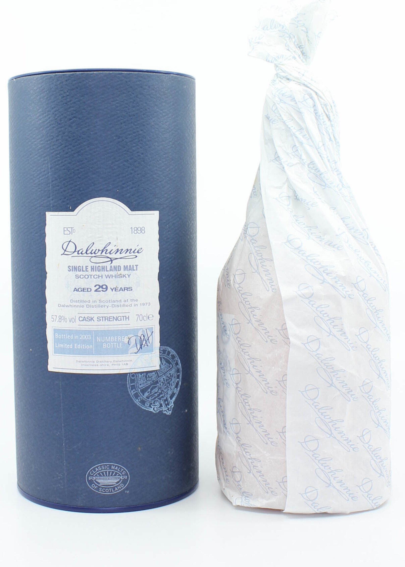 Dalwhinnie Dalwhinnie 29 Years Old 1973 2003 Limited Edition 57.8%