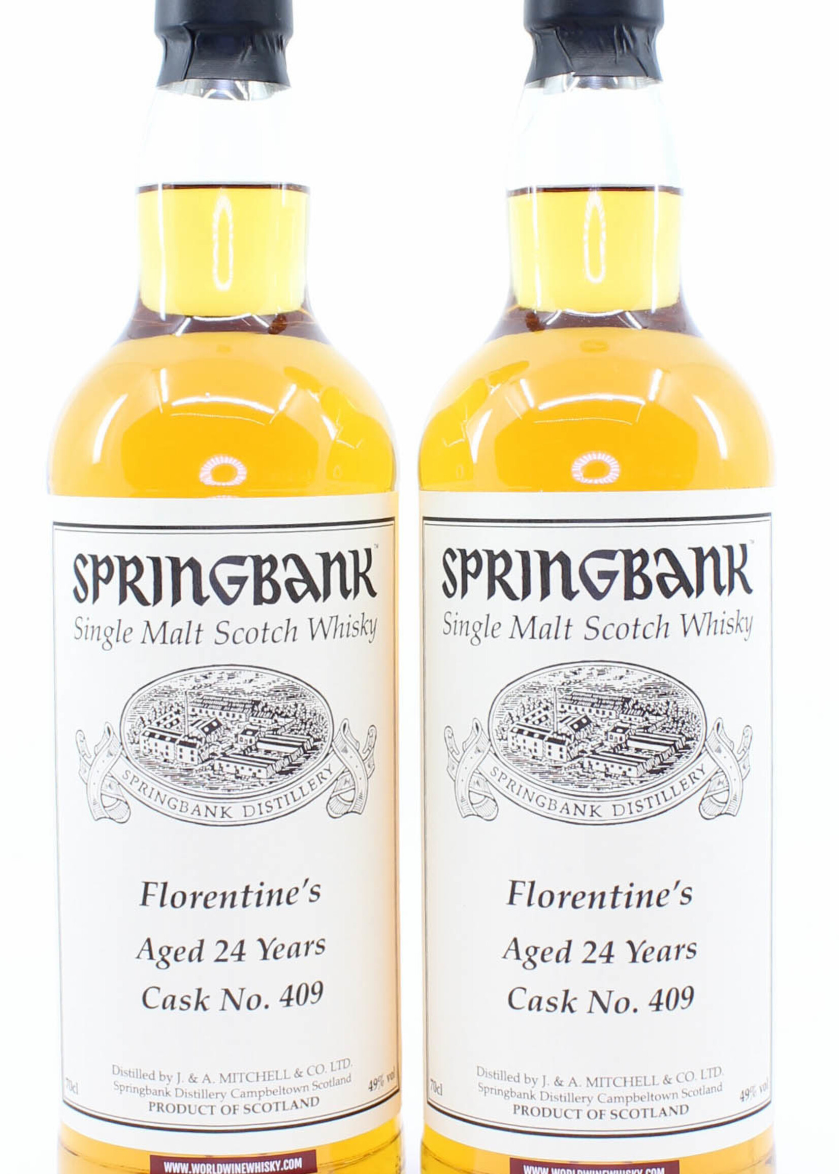 Springbank Springbank 24 Years Old 1993 2017 Private Bottling Cask 409 Florentine's 49% - Twin deal