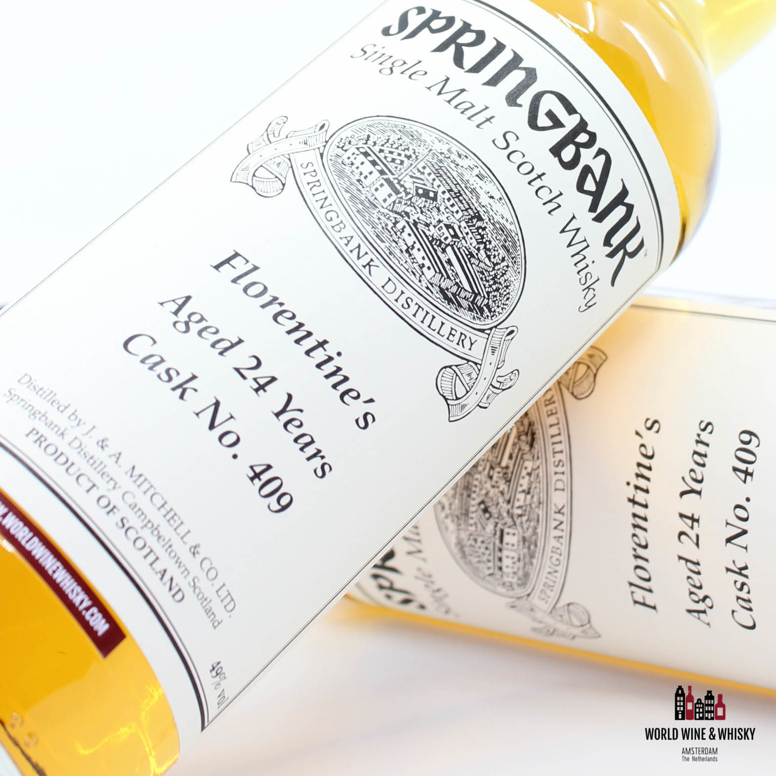 Springbank 24 Years Old 1993 2017 Private Bottling Cask 409 Florentine's 49% - Twin deal