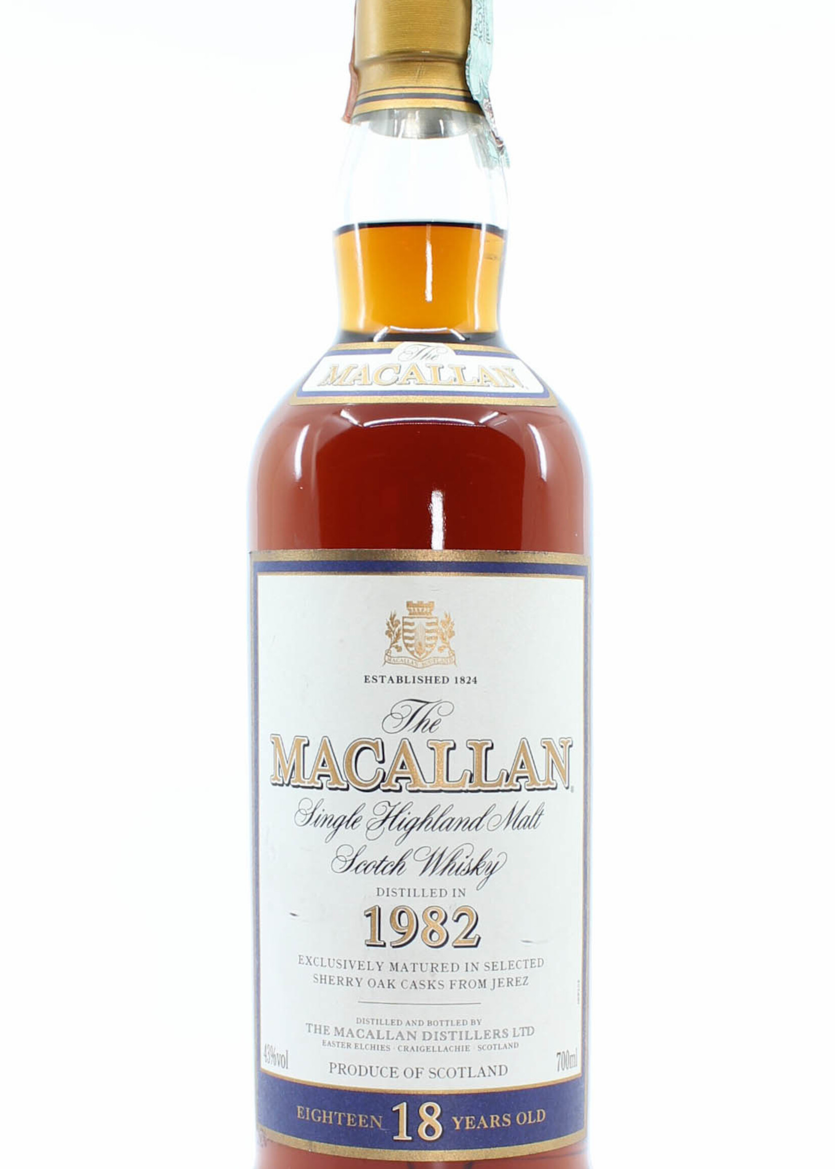 The Macallan Macallan 18 Years Old 1982 2000 Sherry Oak Casks 43%
