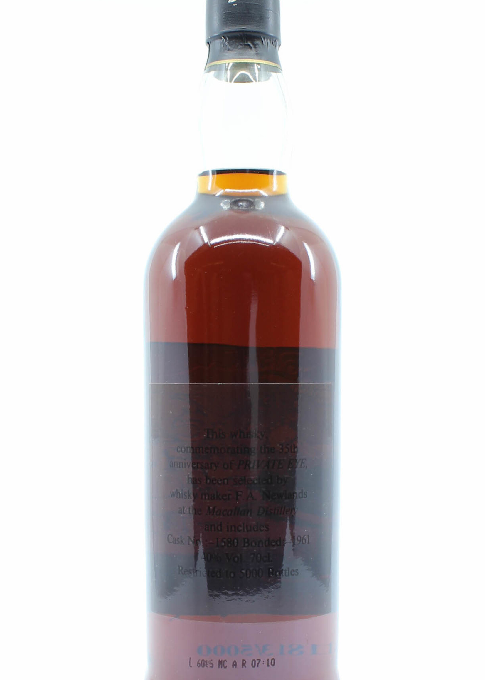 The Macallan Macallan 35th Anniversary of Private Eye - Bonded 1961 - Cask 1580 40%