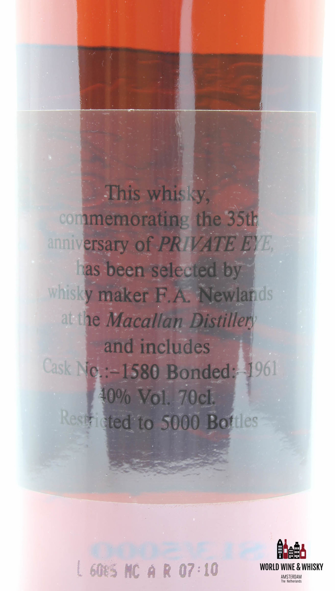 The Macallan Macallan 35th Anniversary of Private Eye - Bonded 1961 - Cask 1580 40%